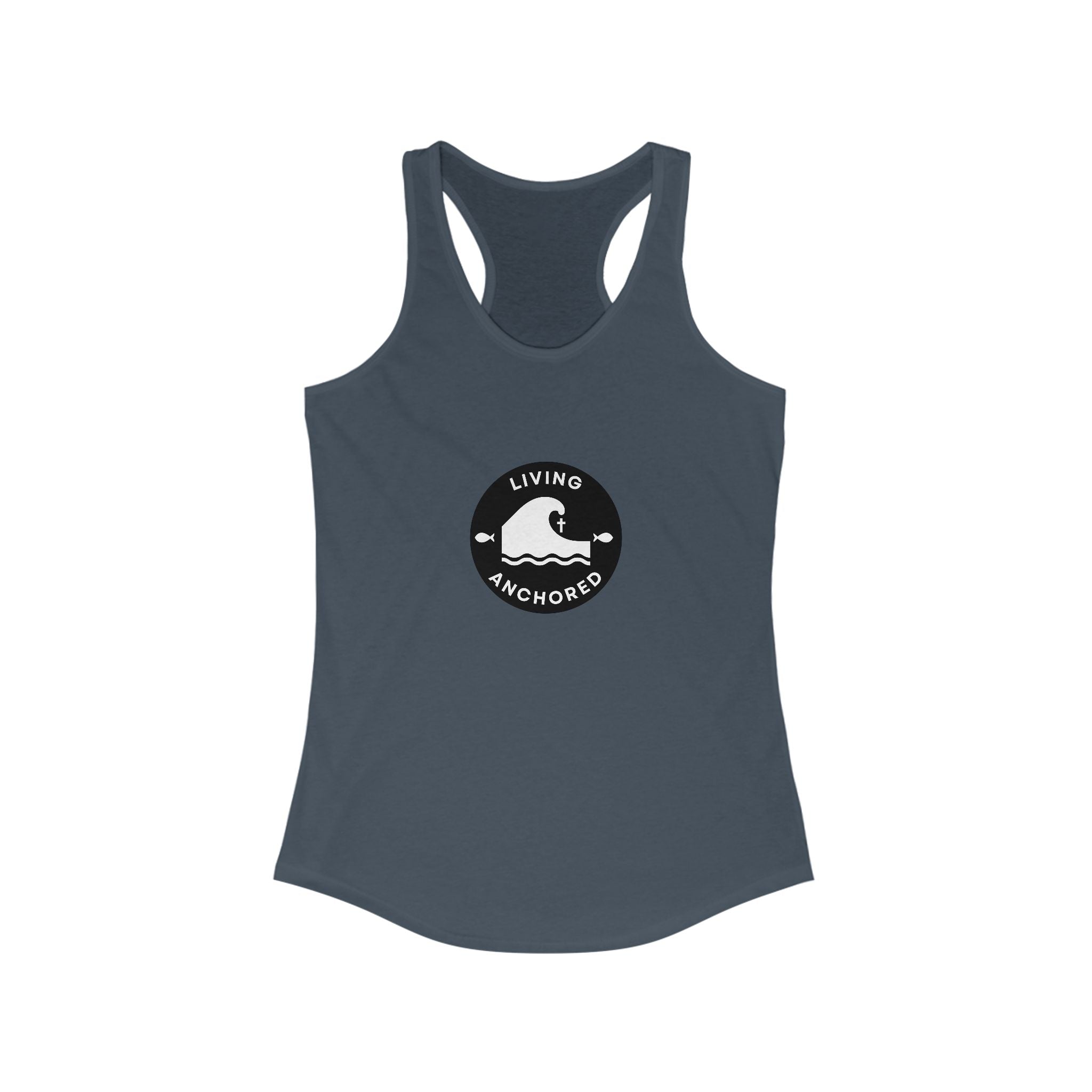 Living Anchored – Women’s Racerback Tank (13 Color Options)