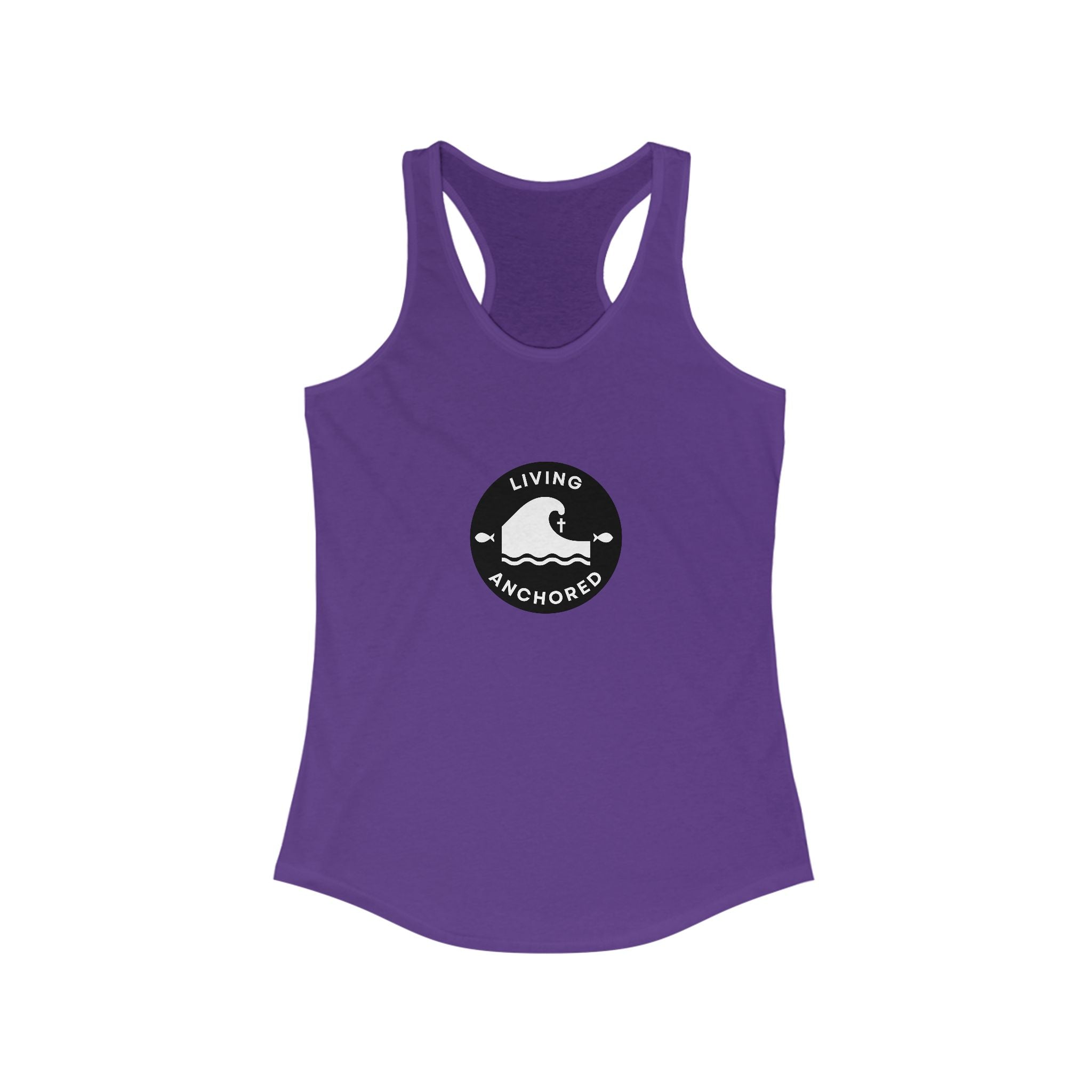 Living Anchored – Women’s Racerback Tank (13 Color Options)