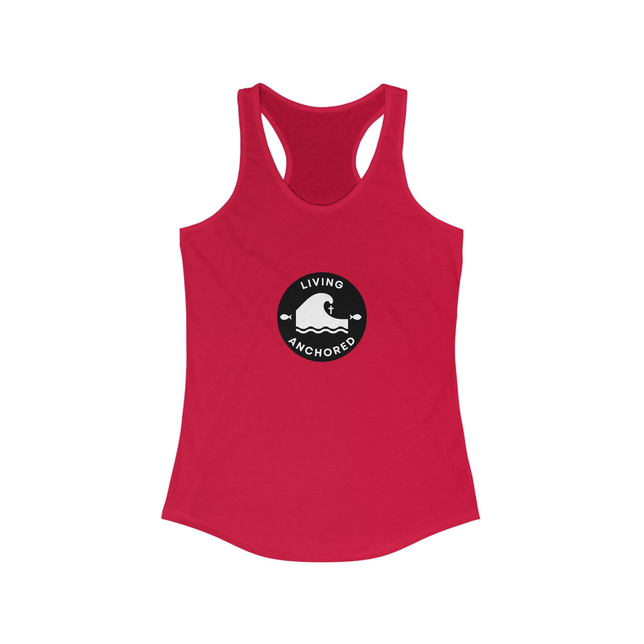 Living Anchored – Women’s Racerback Tank (13 Color Options)
