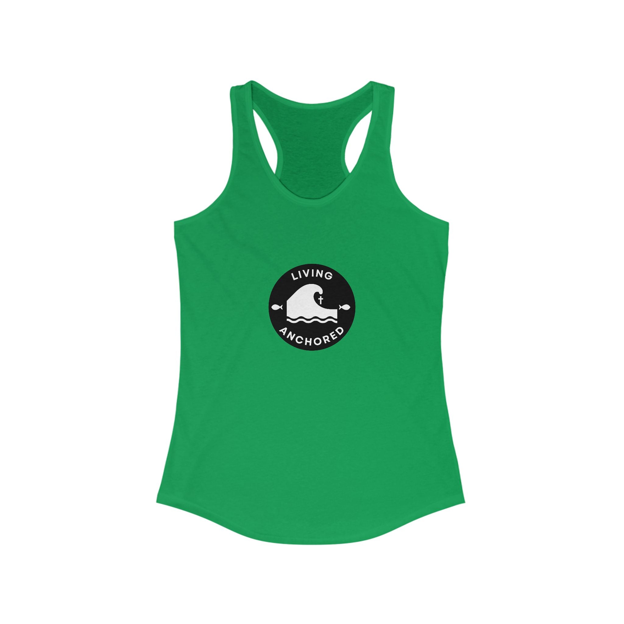 Living Anchored – Women’s Racerback Tank (13 Color Options)