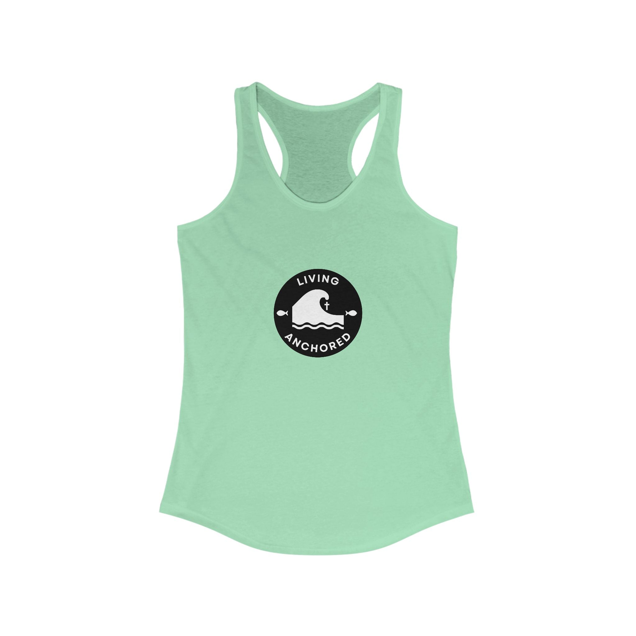 Living Anchored – Women’s Racerback Tank (13 Color Options)