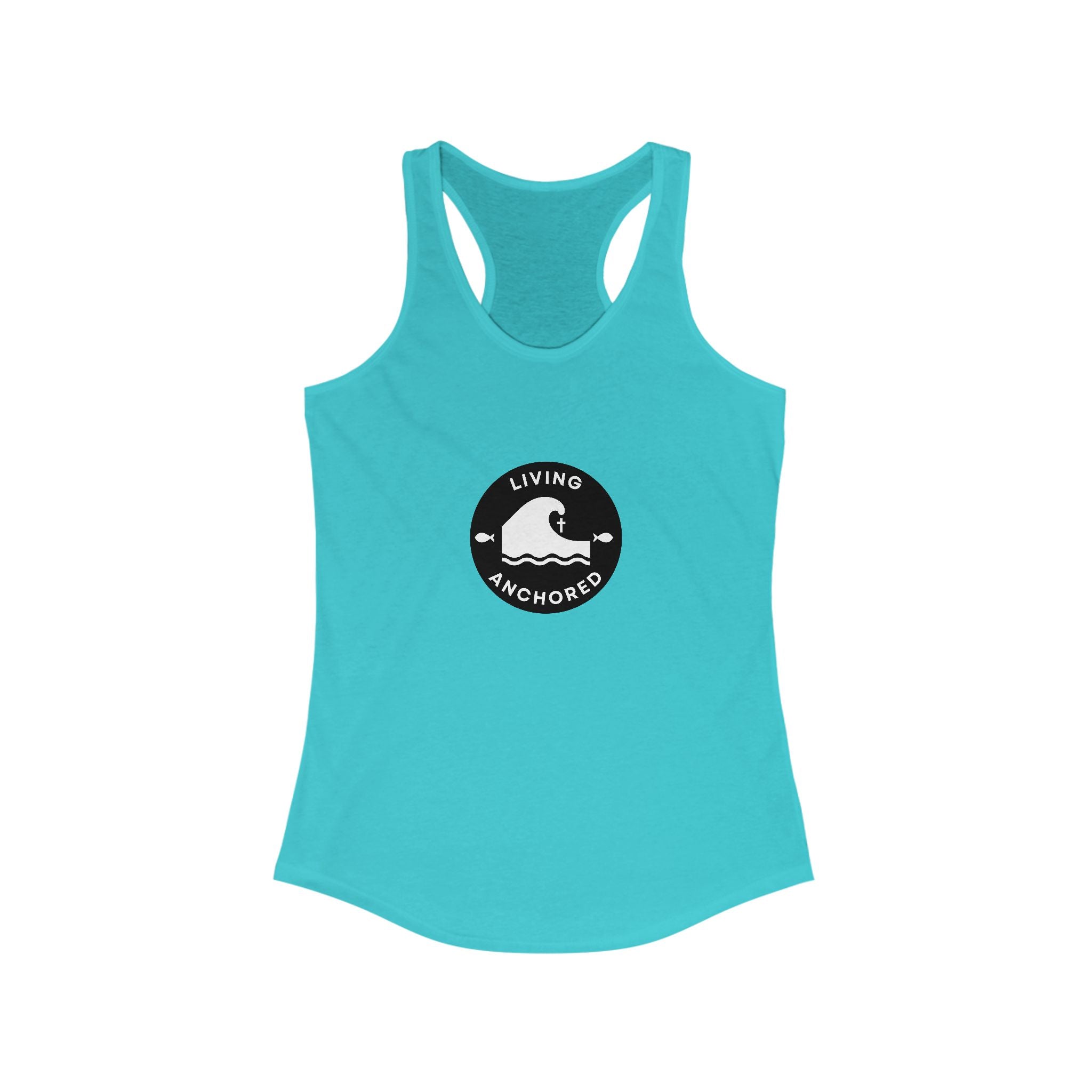 Living Anchored – Women’s Racerback Tank (13 Color Options)