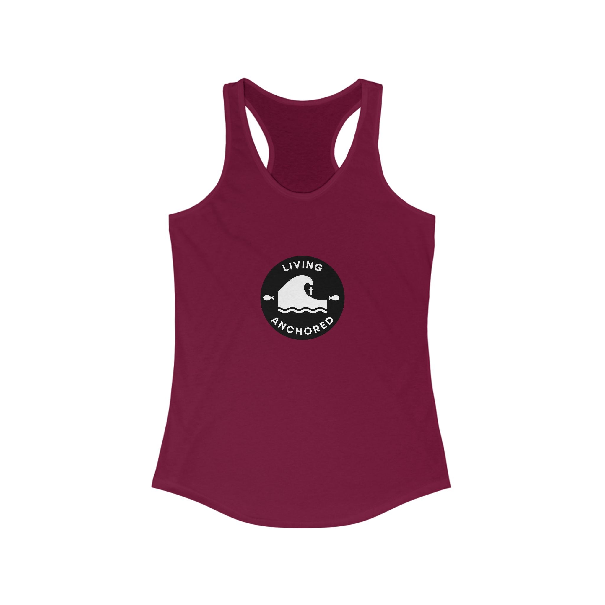 Living Anchored – Women’s Racerback Tank (13 Color Options)
