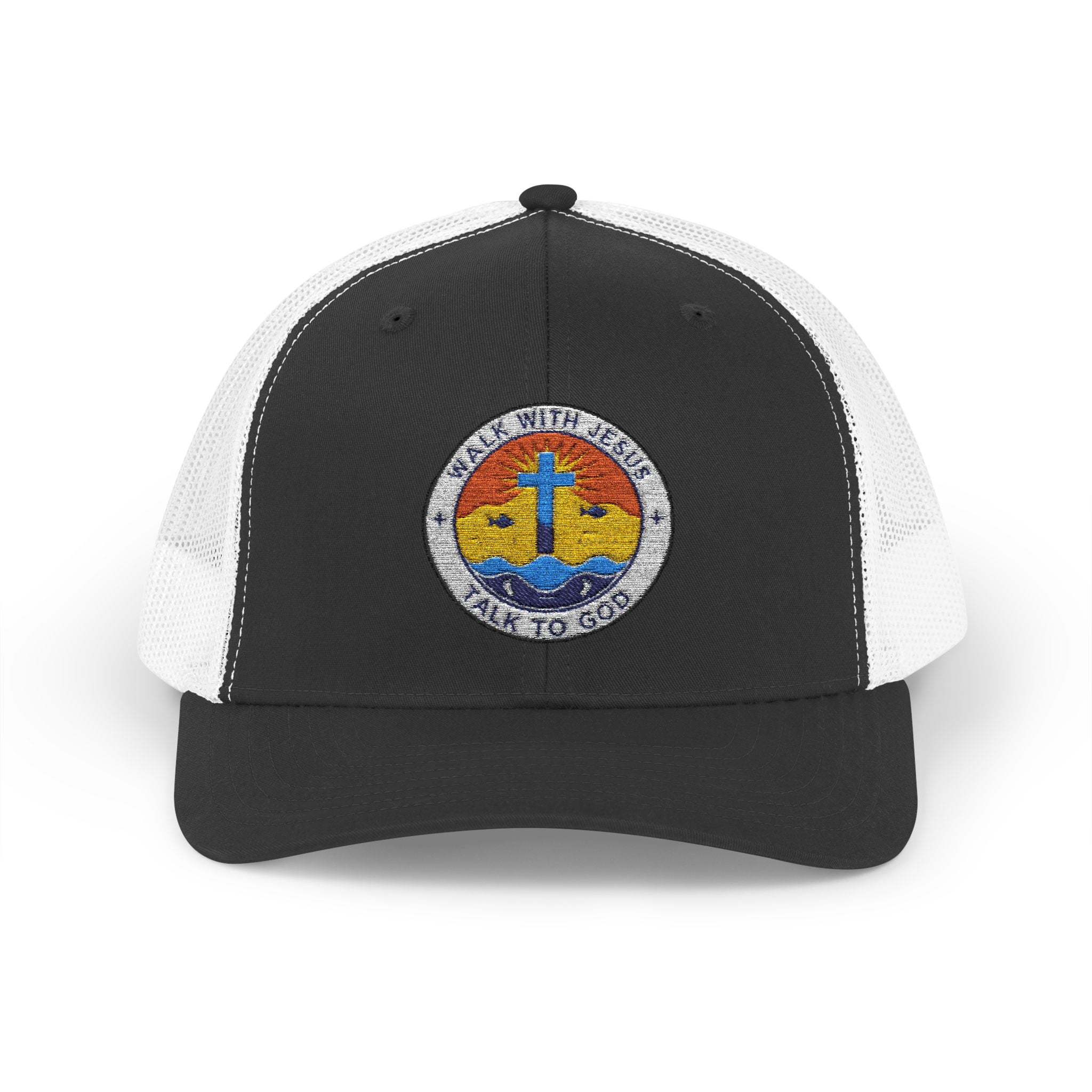 Walk With Jesus Sunrise Snapback Trucker Hat