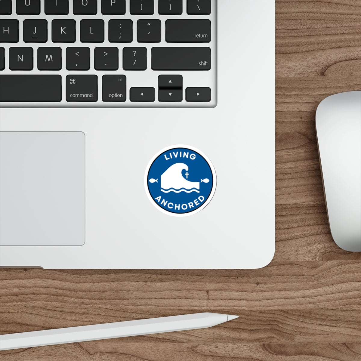 Living Anchored Die-Cut Sticker
