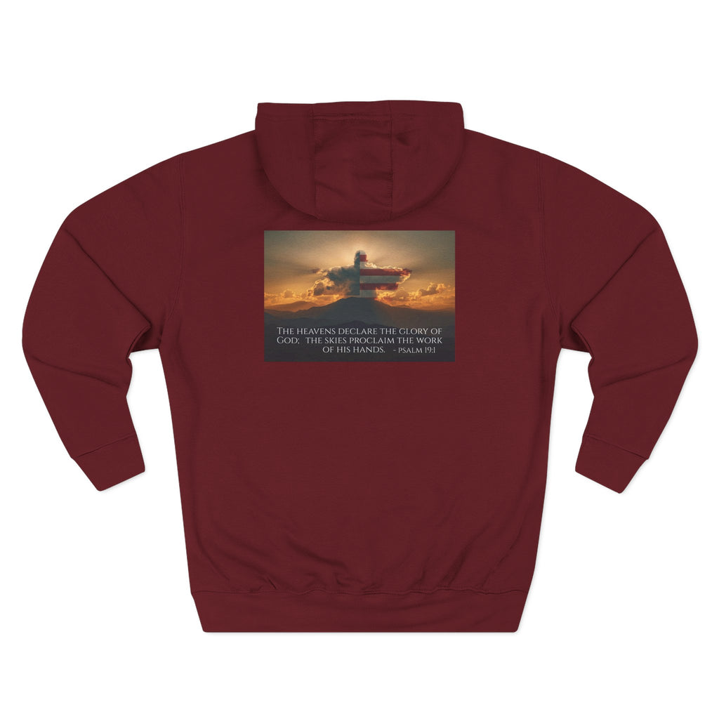 Inspirational Fleece Hoodie with Uplifting Quote