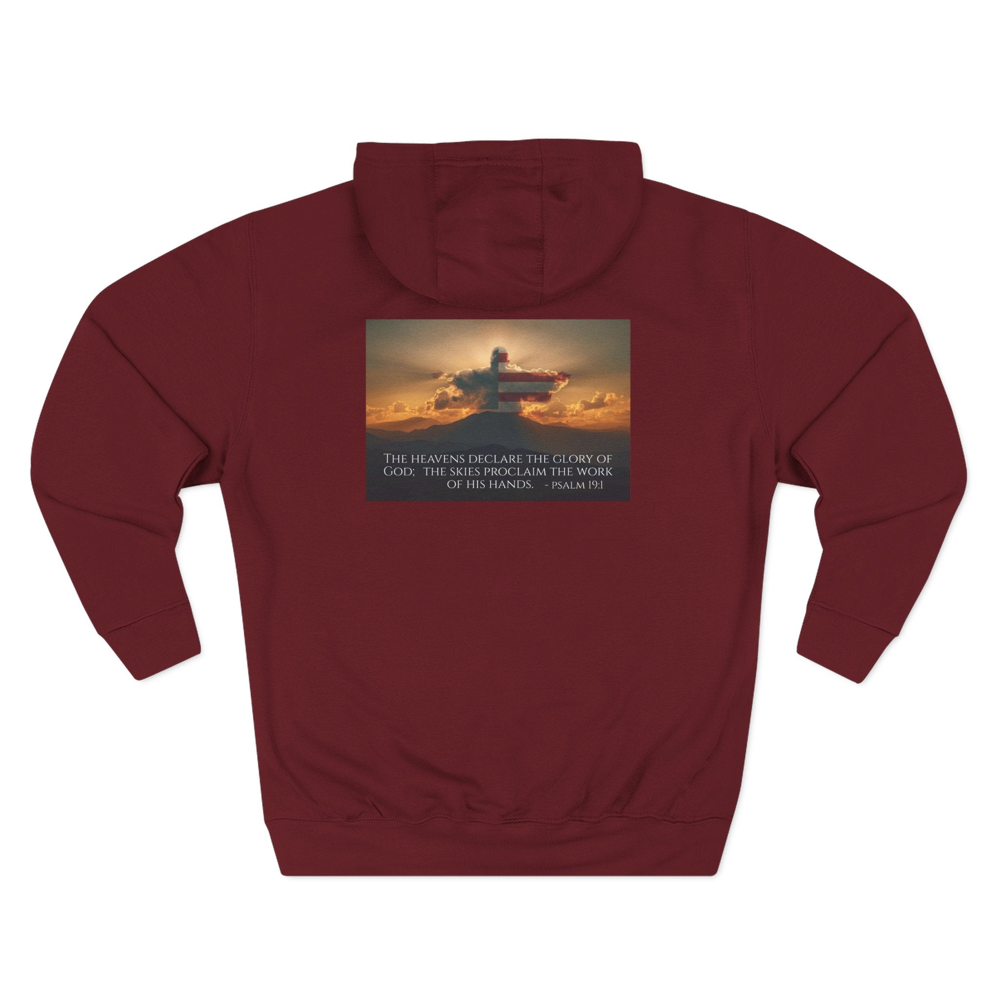 Inspirational Fleece Hoodie with Uplifting Quote