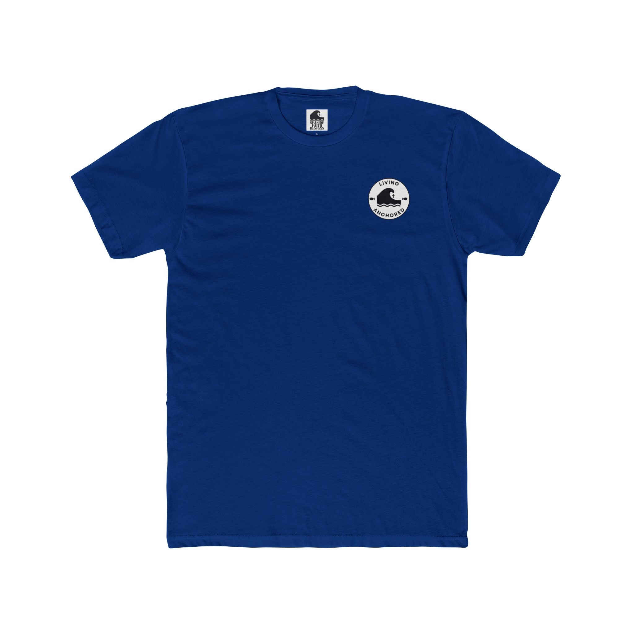Living Anchored Whale Tee – Lamentations 3:22-23 (17 Color Options)