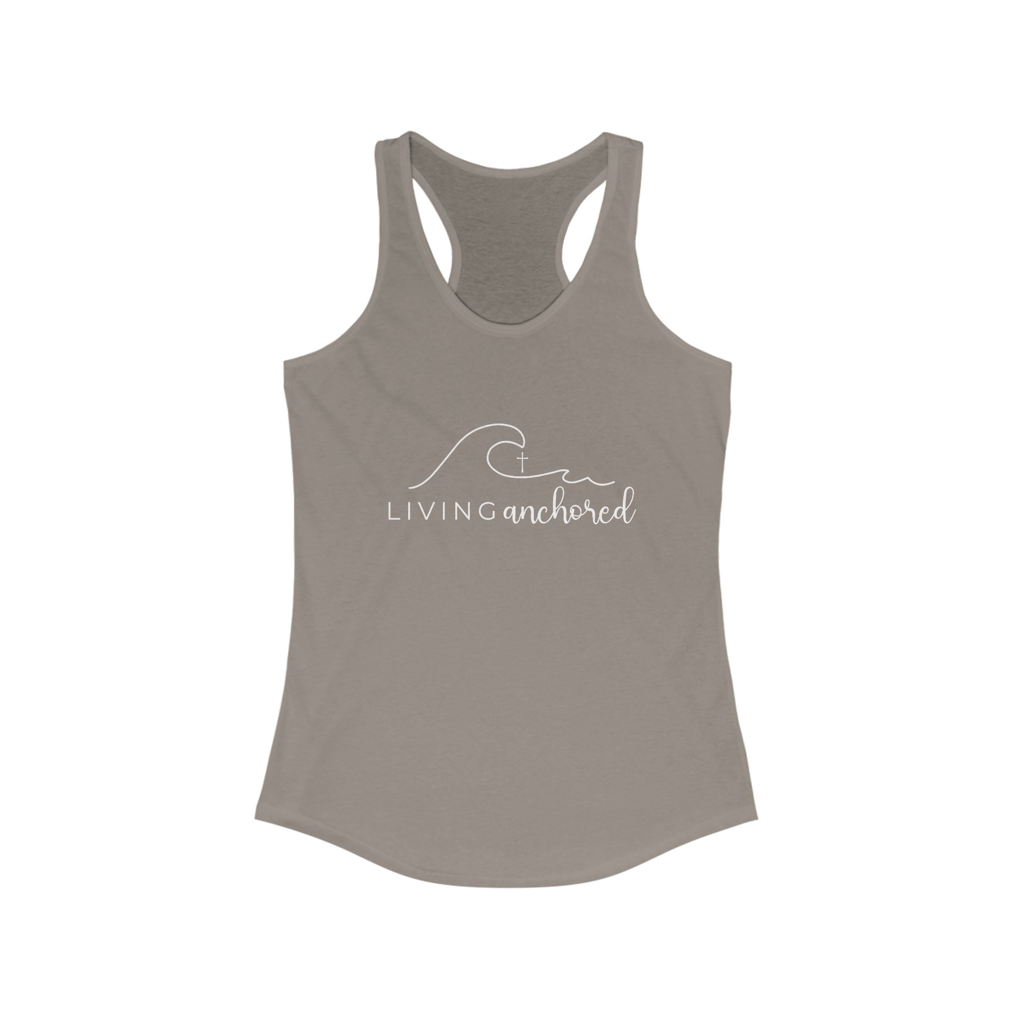 Living Anchored – Women’s Racerback Tank (10 Color Options)