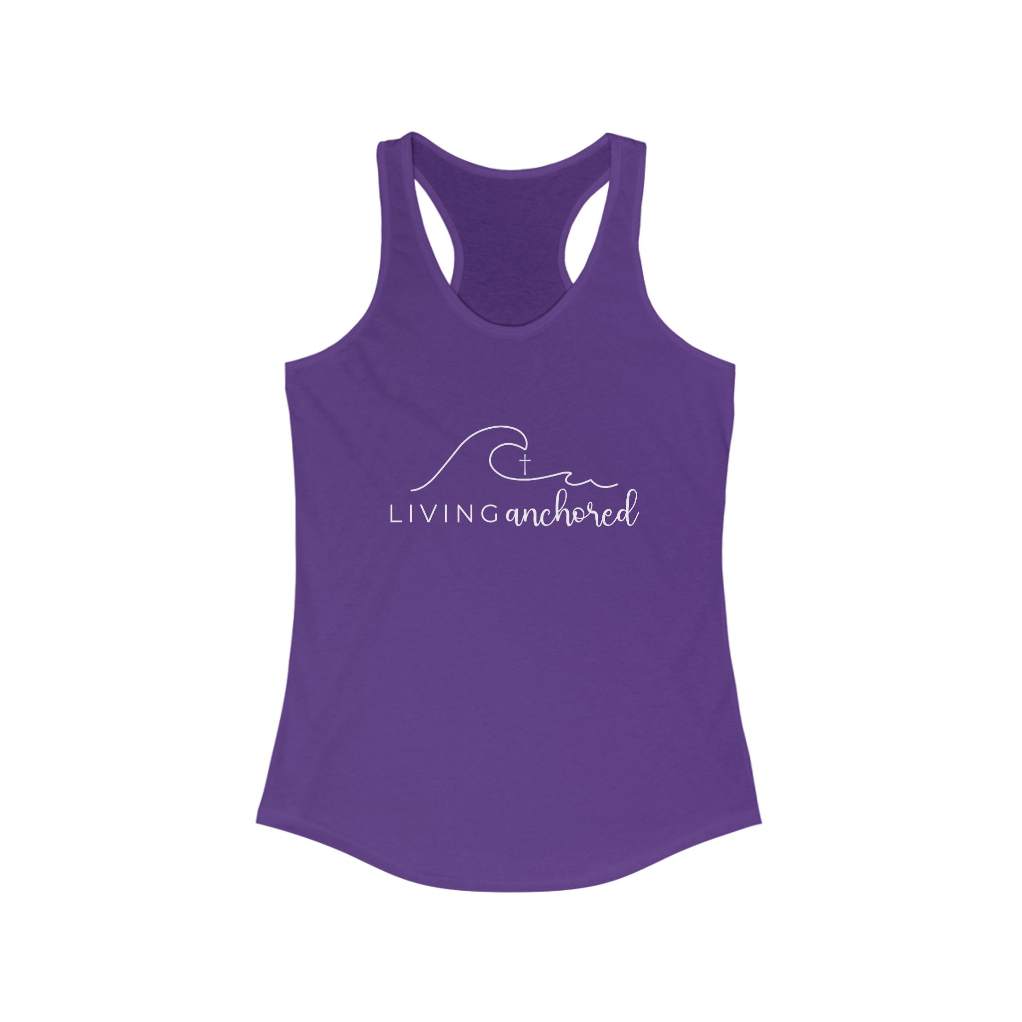 Living Anchored – Women’s Racerback Tank (10 Color Options)