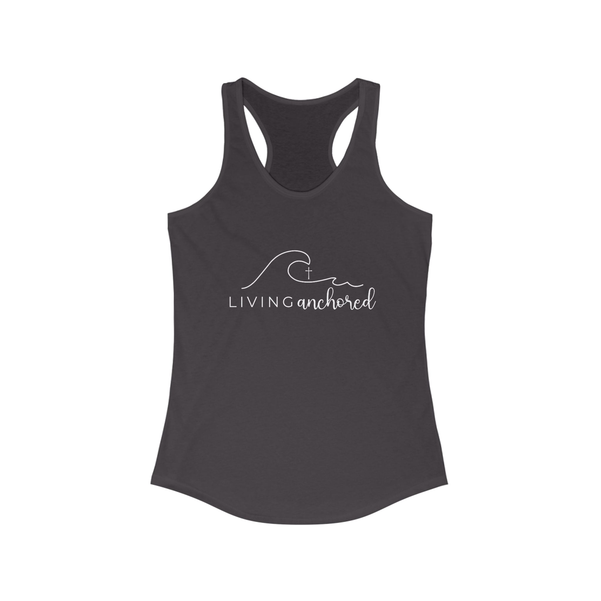 Living Anchored – Women’s Racerback Tank (10 Color Options)