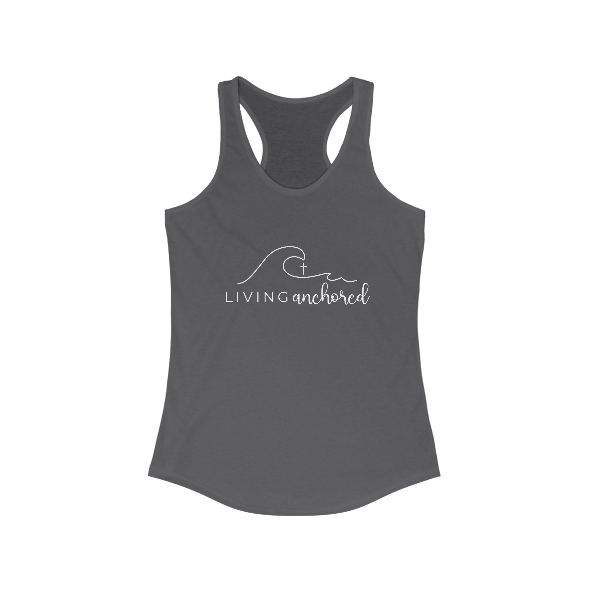 Living Anchored – Women’s Racerback Tank (10 Color Options)