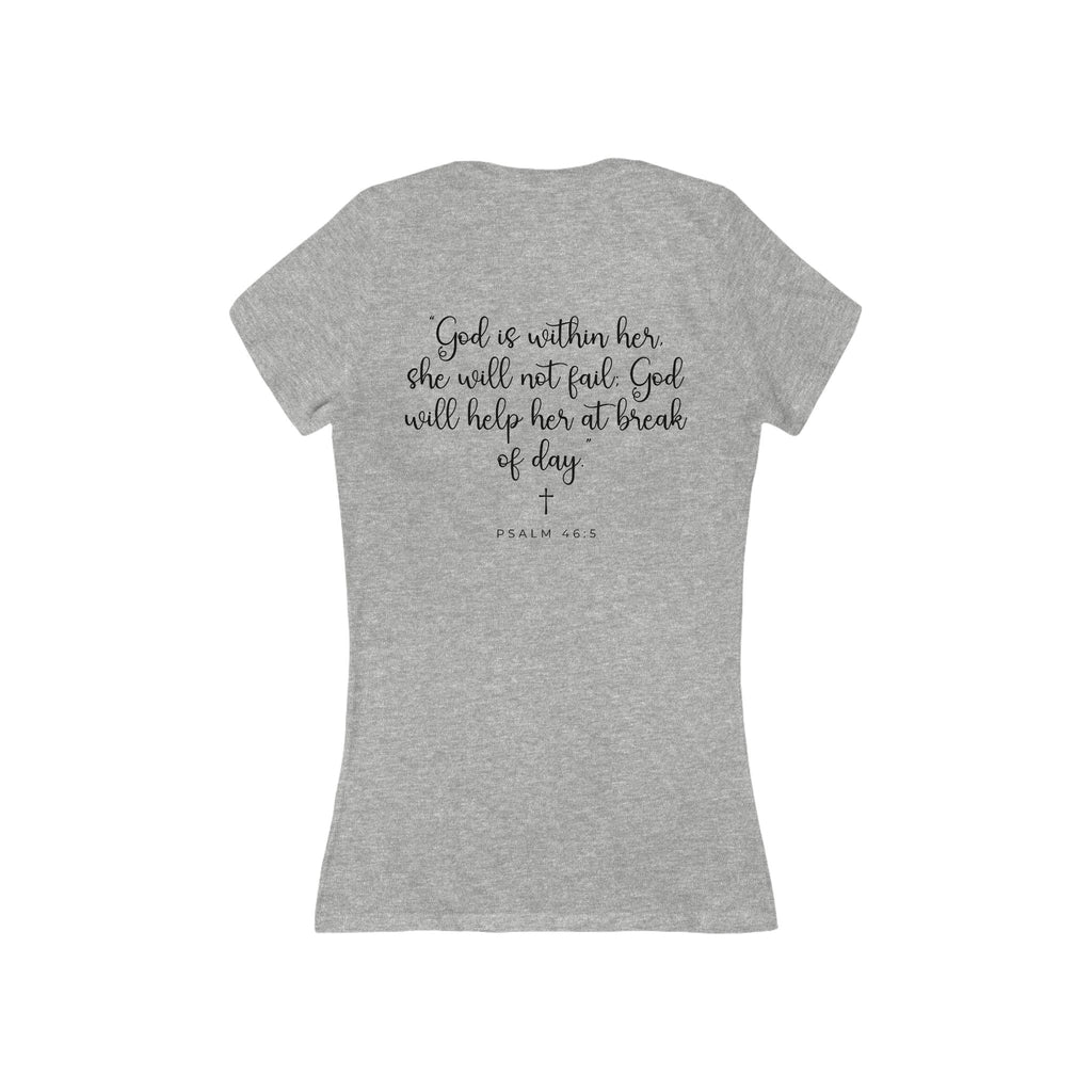 Living Anchored – Women’s Deep V-Neck Tee (4 Color Options)