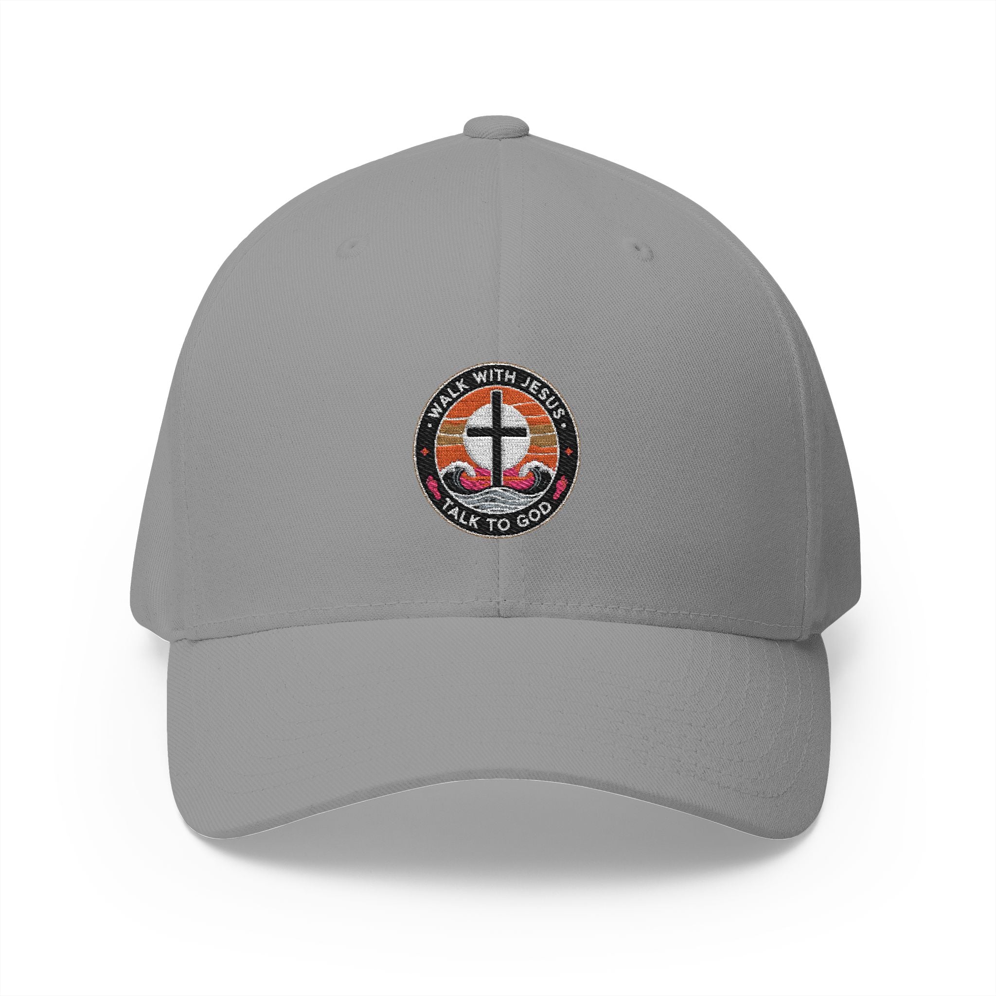Walk With Jesus, Talk to God Embroidered Cap
