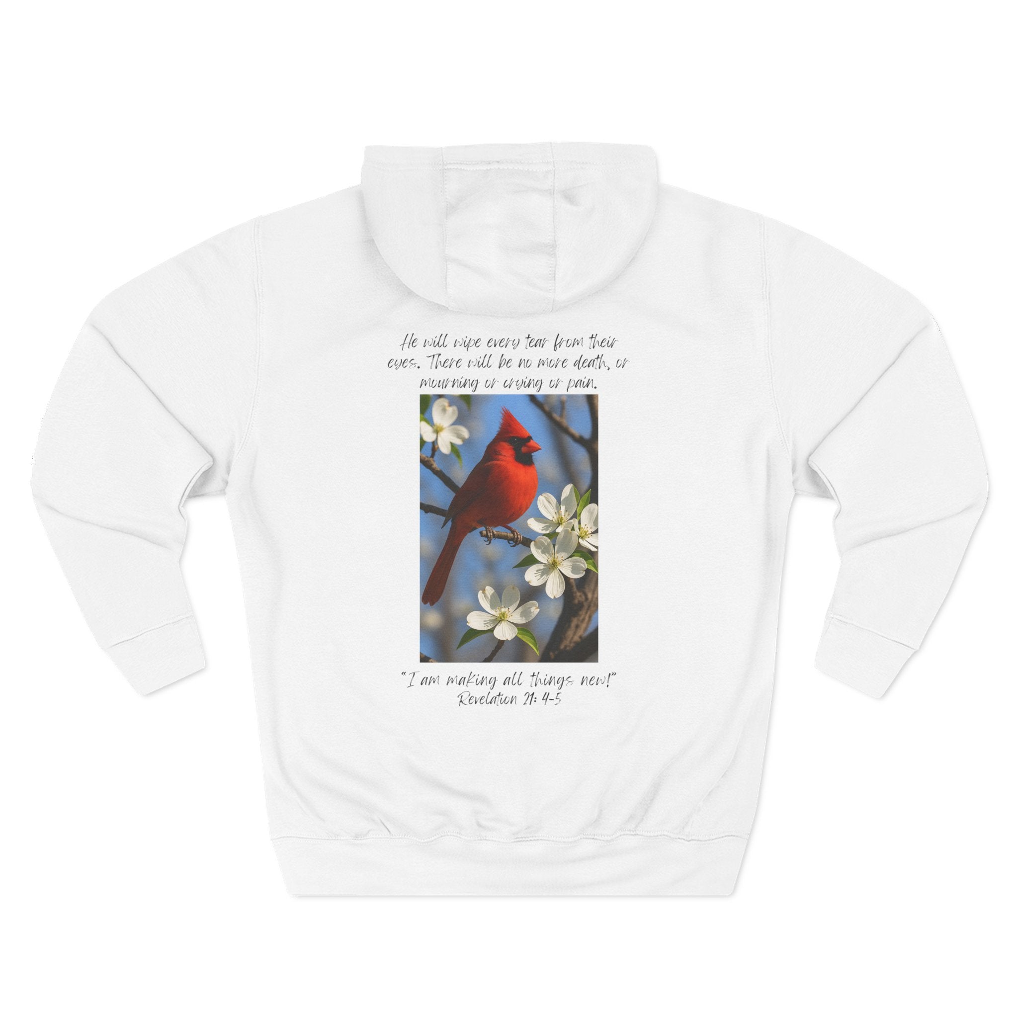 Living Anchored Cozy Flannel Hoodie – Cardinal & Scripture Design