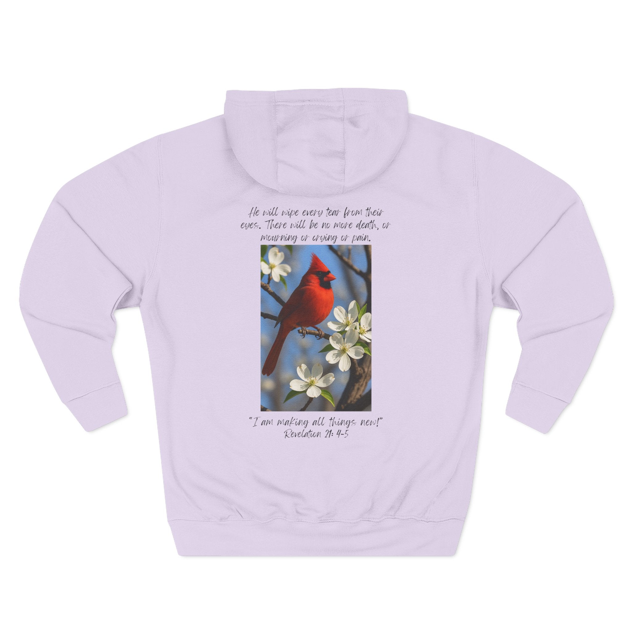 Living Anchored Cozy Flannel Hoodie – Cardinal & Scripture Design