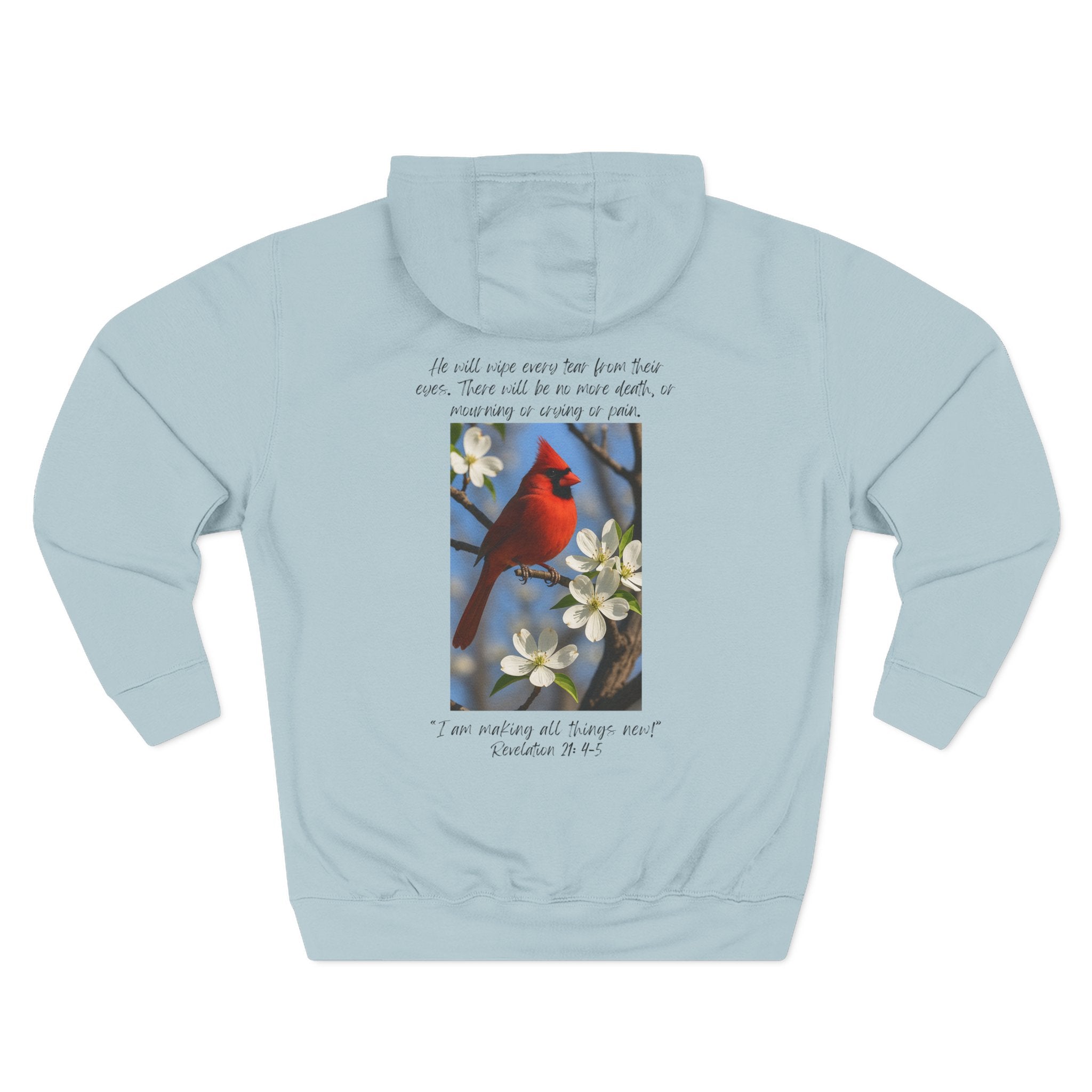 Living Anchored Cozy Flannel Hoodie – Cardinal & Scripture Design