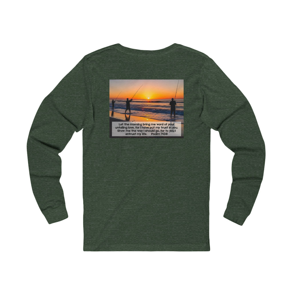 Inspirational Jersey Long Sleeve Tee – Psalm 143:8