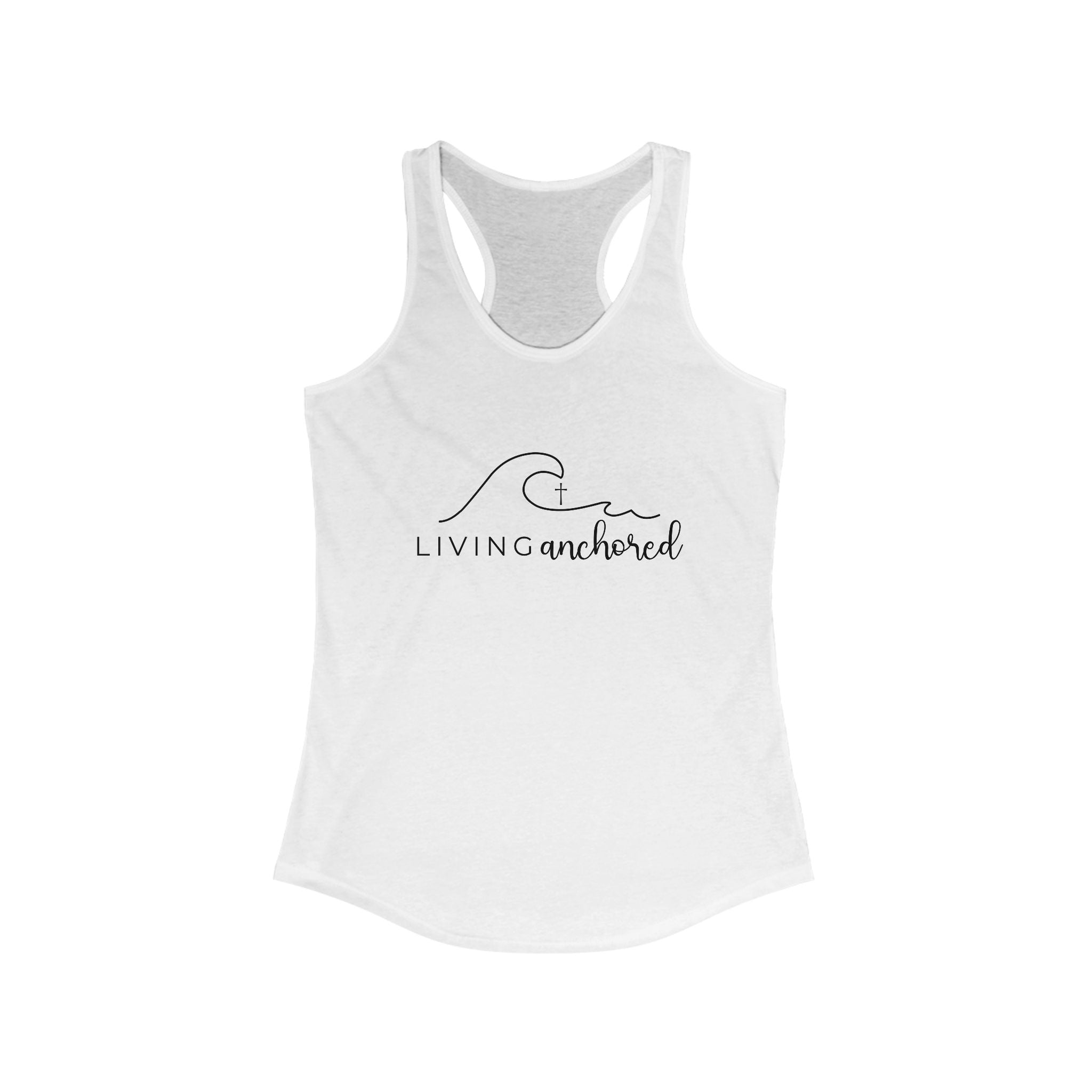 Living Anchored – Women’s Racerback Tank (10 Color Options)