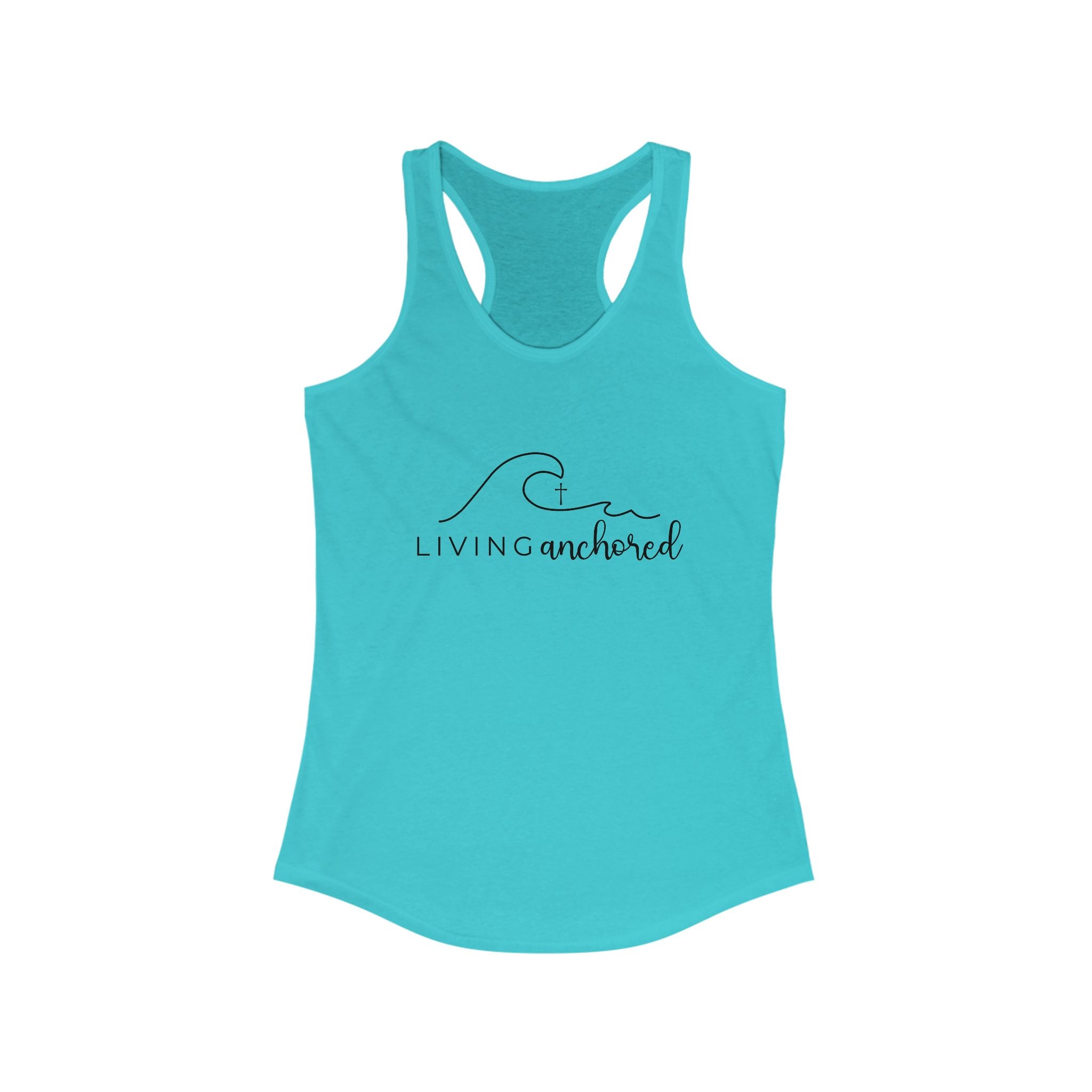 Living Anchored – Women’s Racerback Tank (10 Color Options)