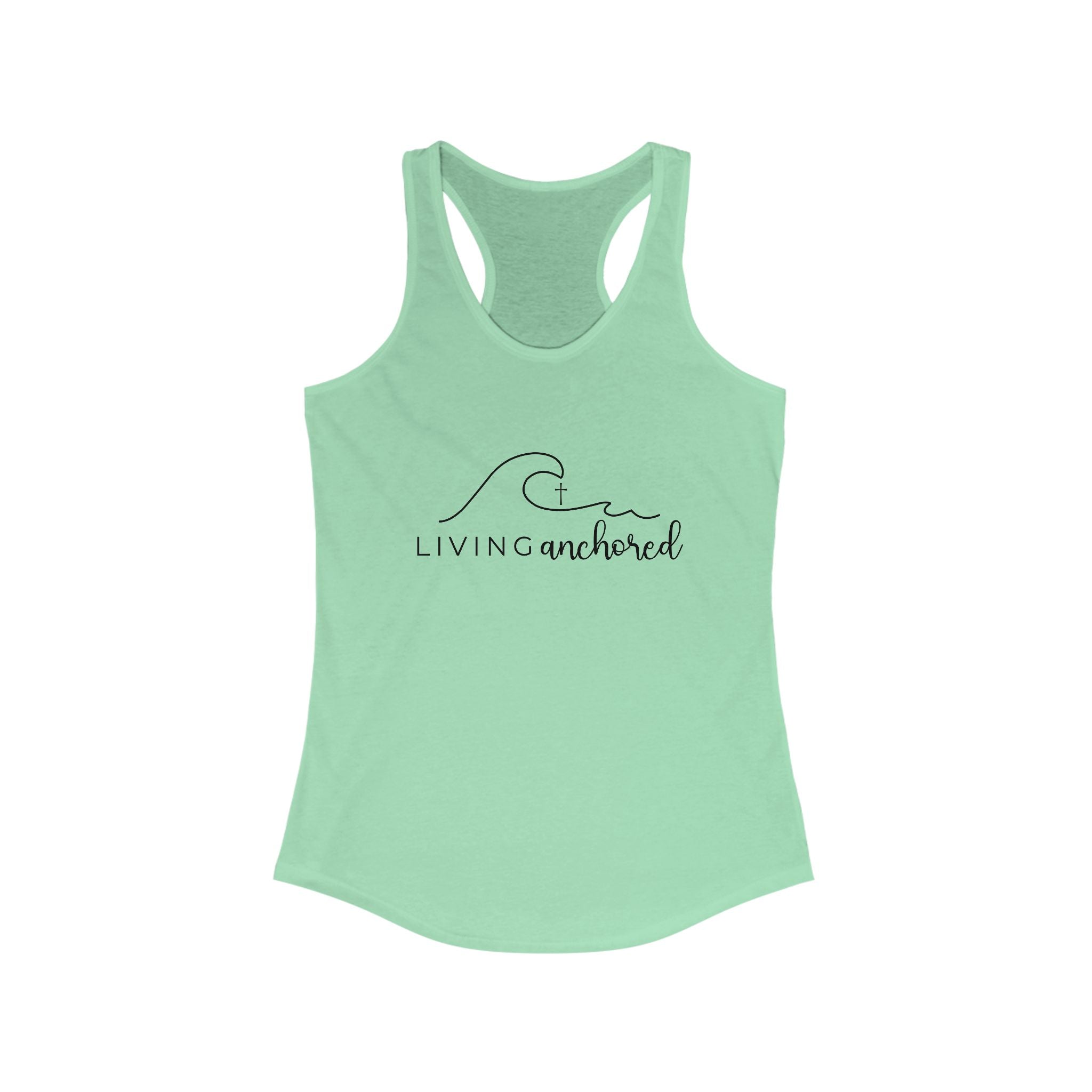 Living Anchored – Women’s Racerback Tank (10 Color Options)