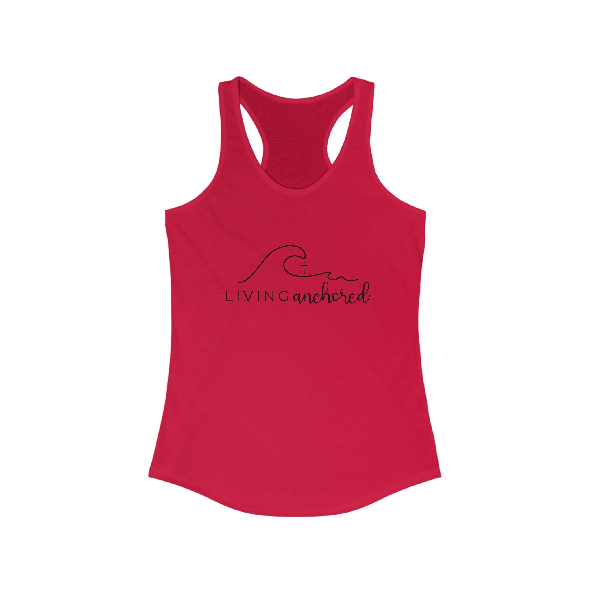 Living Anchored – Women’s Racerback Tank (10 Color Options)