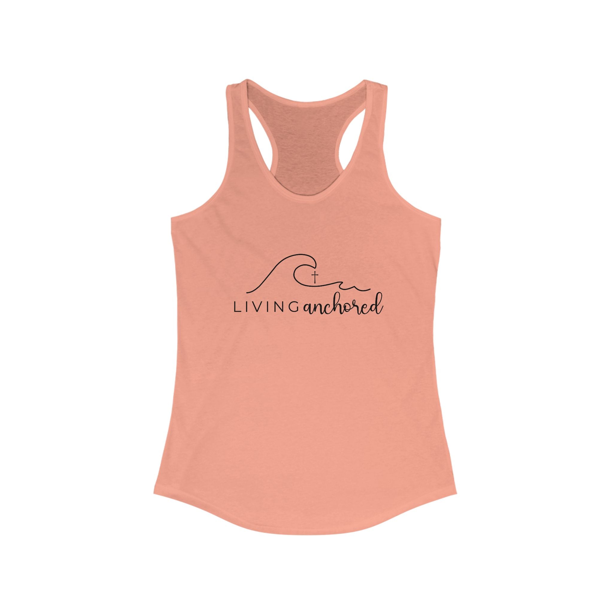 Living Anchored – Women’s Racerback Tank (10 Color Options)