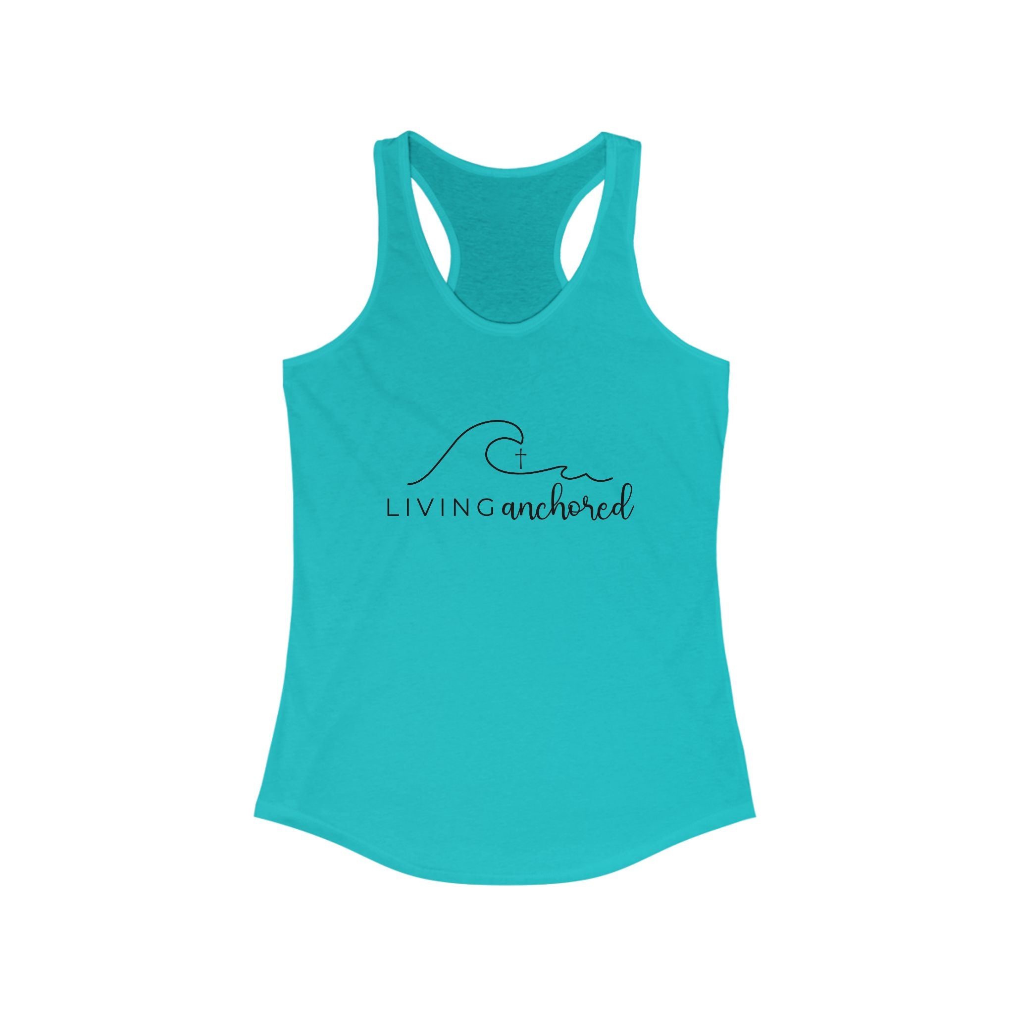 Living Anchored – Women’s Racerback Tank (10 Color Options)