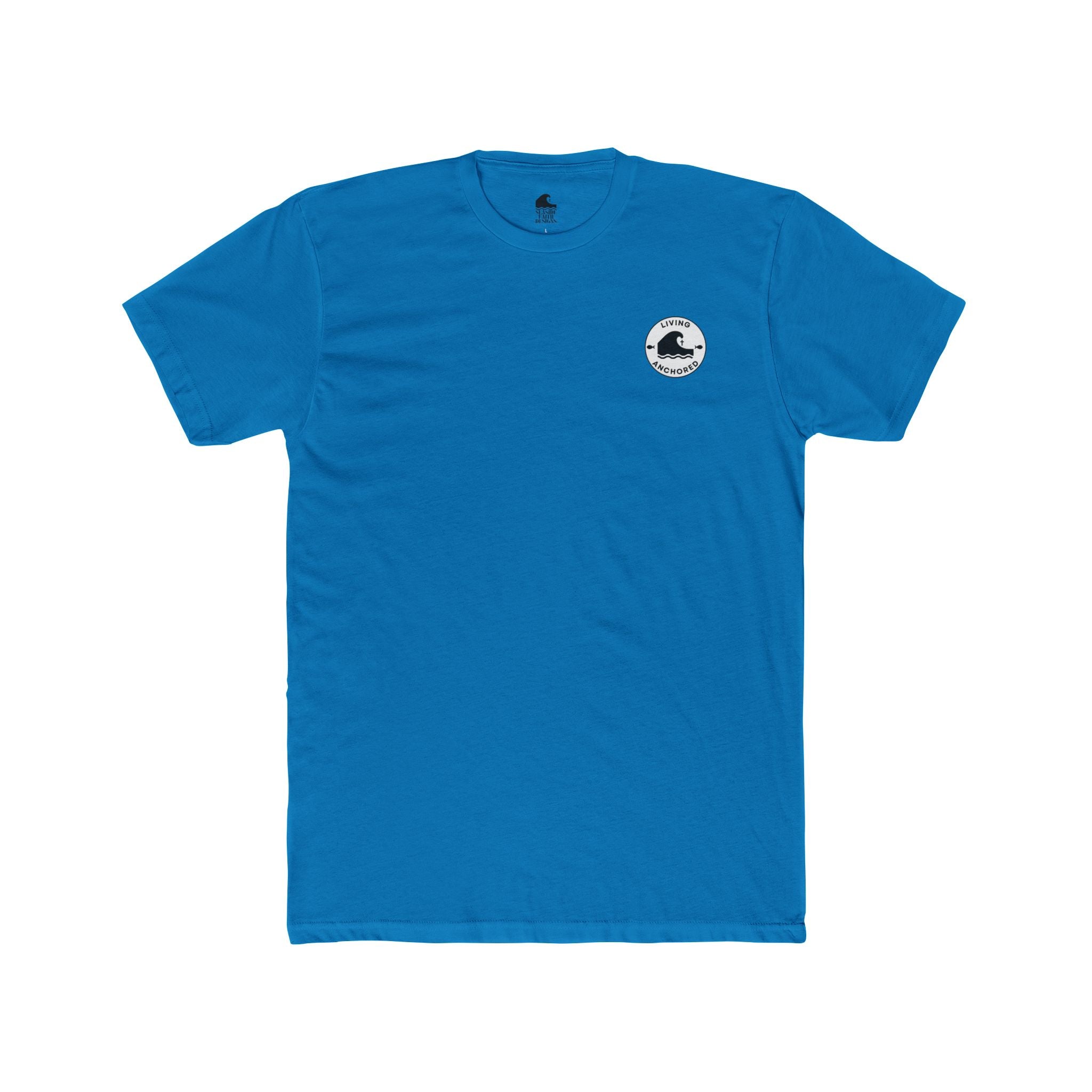 Living Anchored – Eagle & Psalm 36:7 Cotton Crew Tee