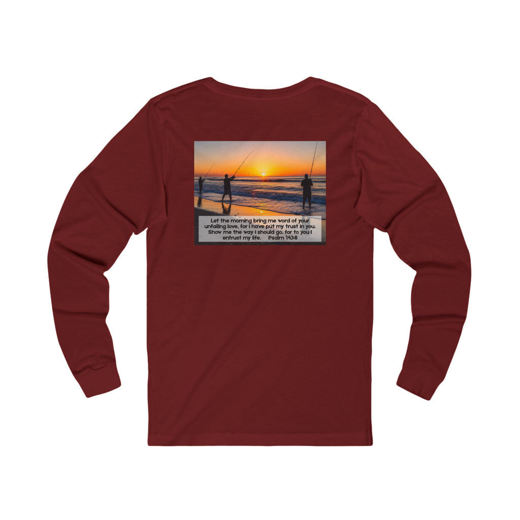 Inspirational Jersey Long Sleeve Tee – Psalm 143:8
