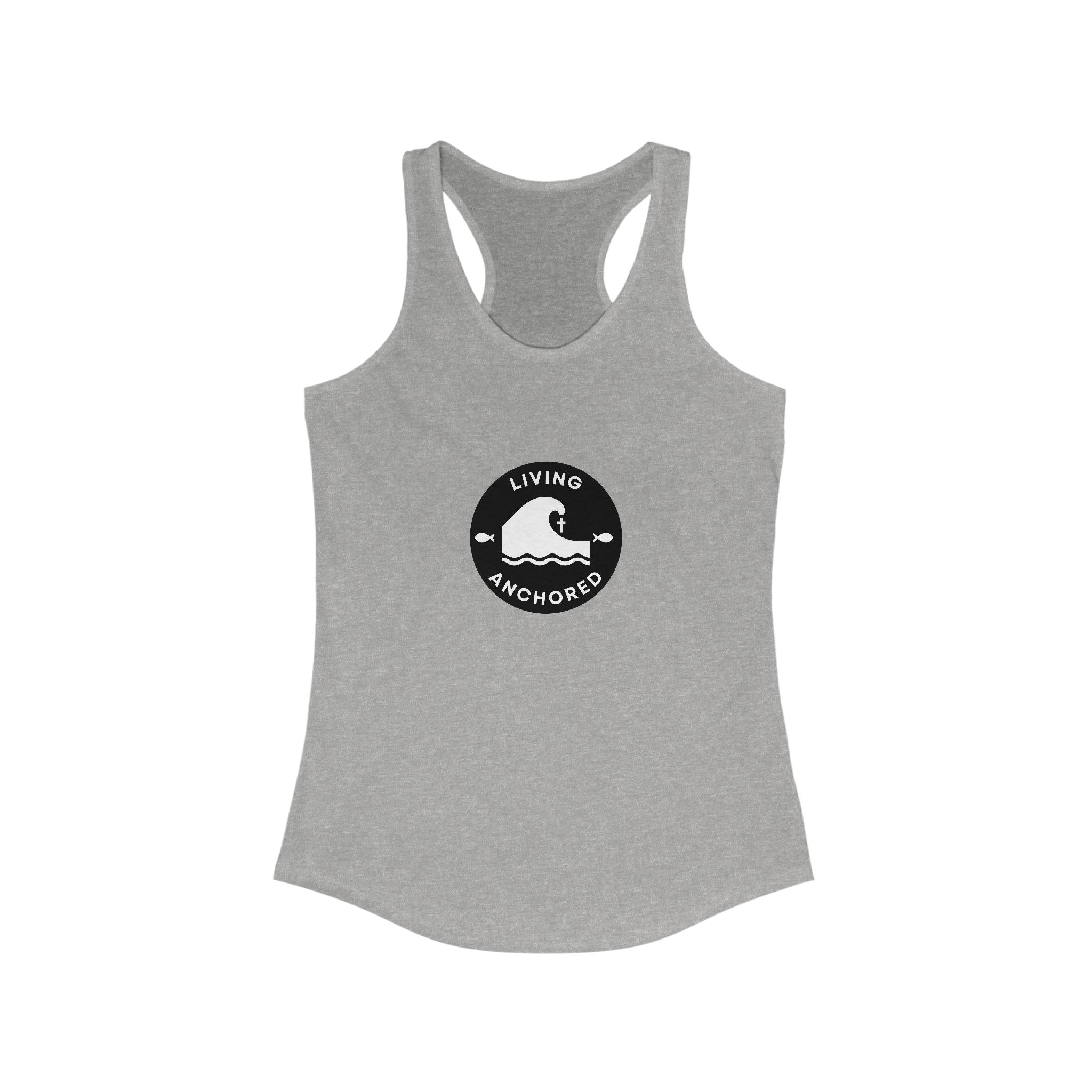 Living Anchored – Women’s Racerback Tank (13 Color Options)