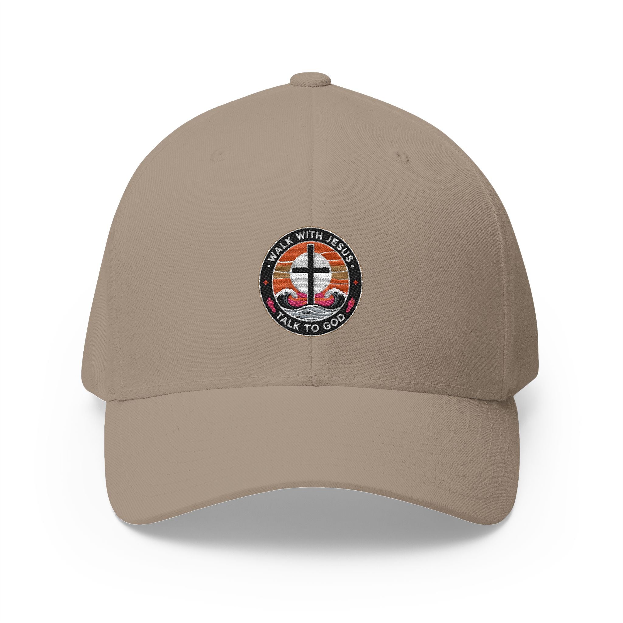 Walk With Jesus, Talk to God Embroidered Cap