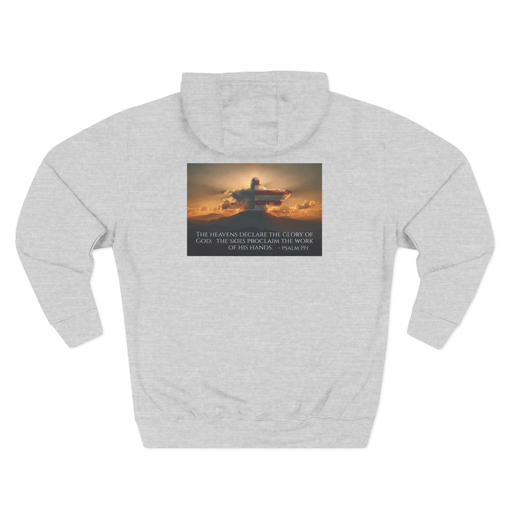 Inspirational Fleece Hoodie with Uplifting Quote