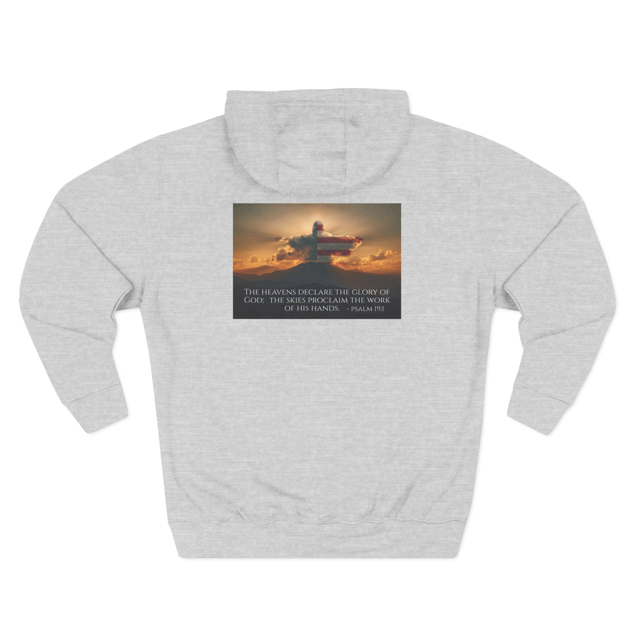 Inspirational Fleece Hoodie with Uplifting Quote