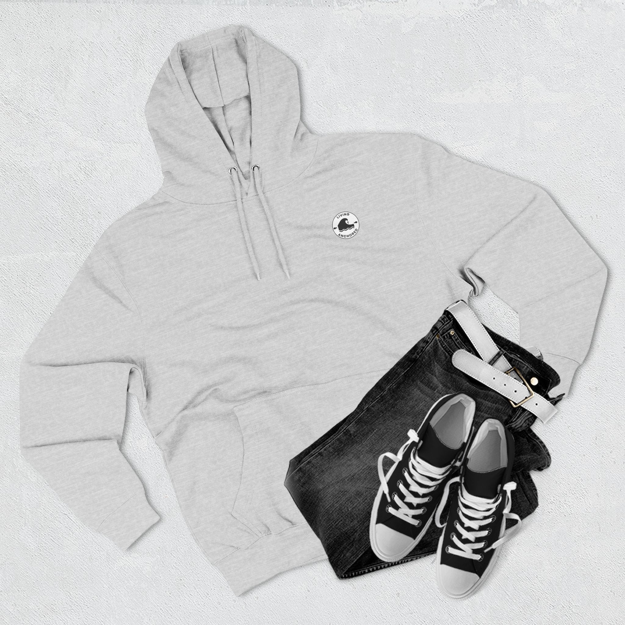 Living Anchored Bird & Wave Hoodie – Mark 11:22-24