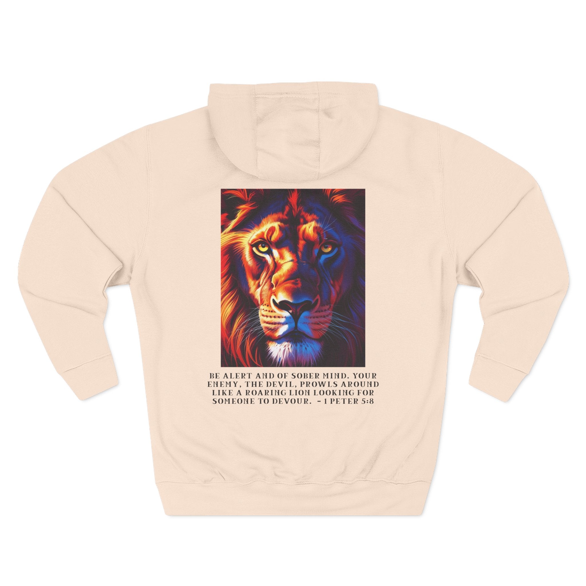 Cozy Flannel Hoodie – Lion Edition