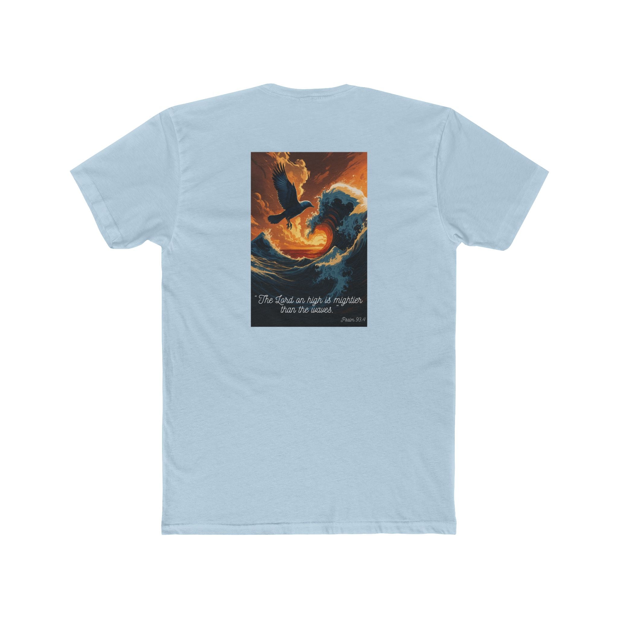 Living Anchored Wave & Bird Faith Tee – Psalm 93:4
