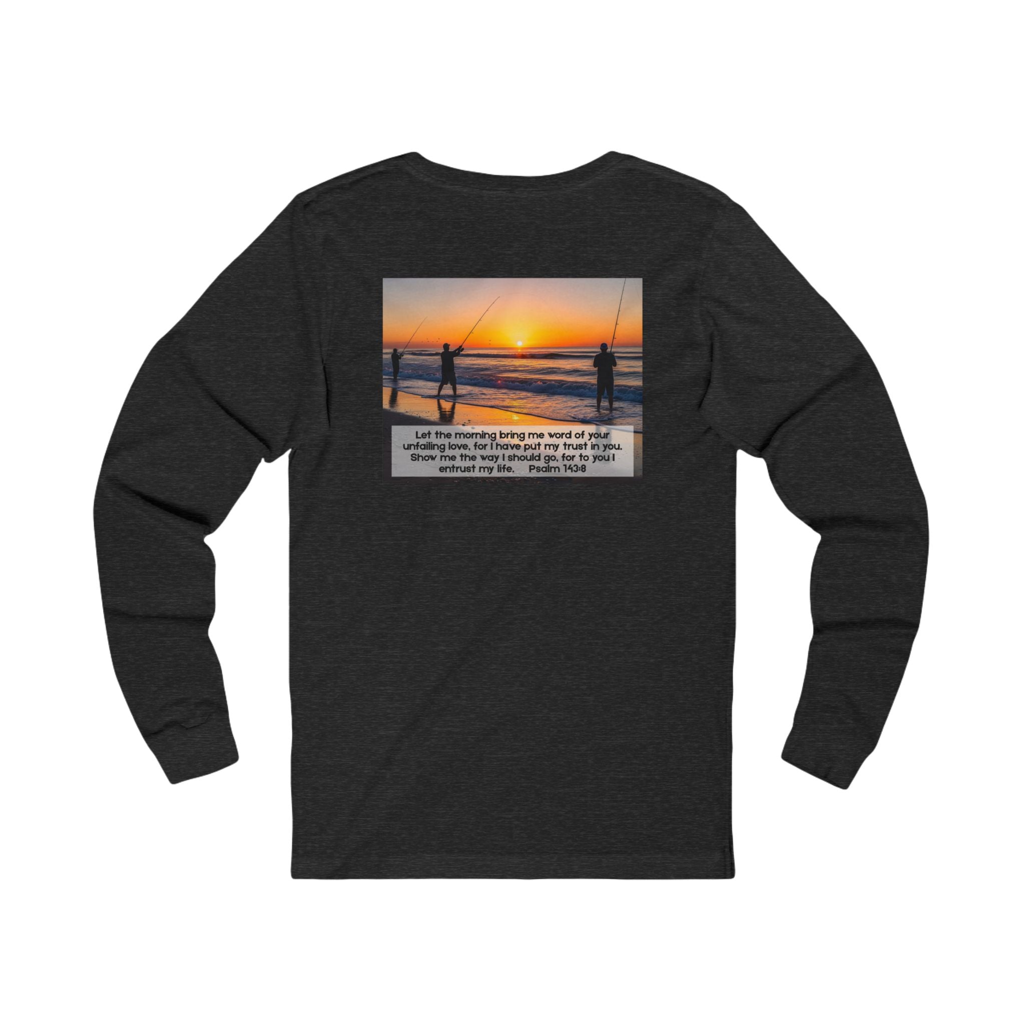 Inspirational Jersey Long Sleeve Tee – Psalm 143:8