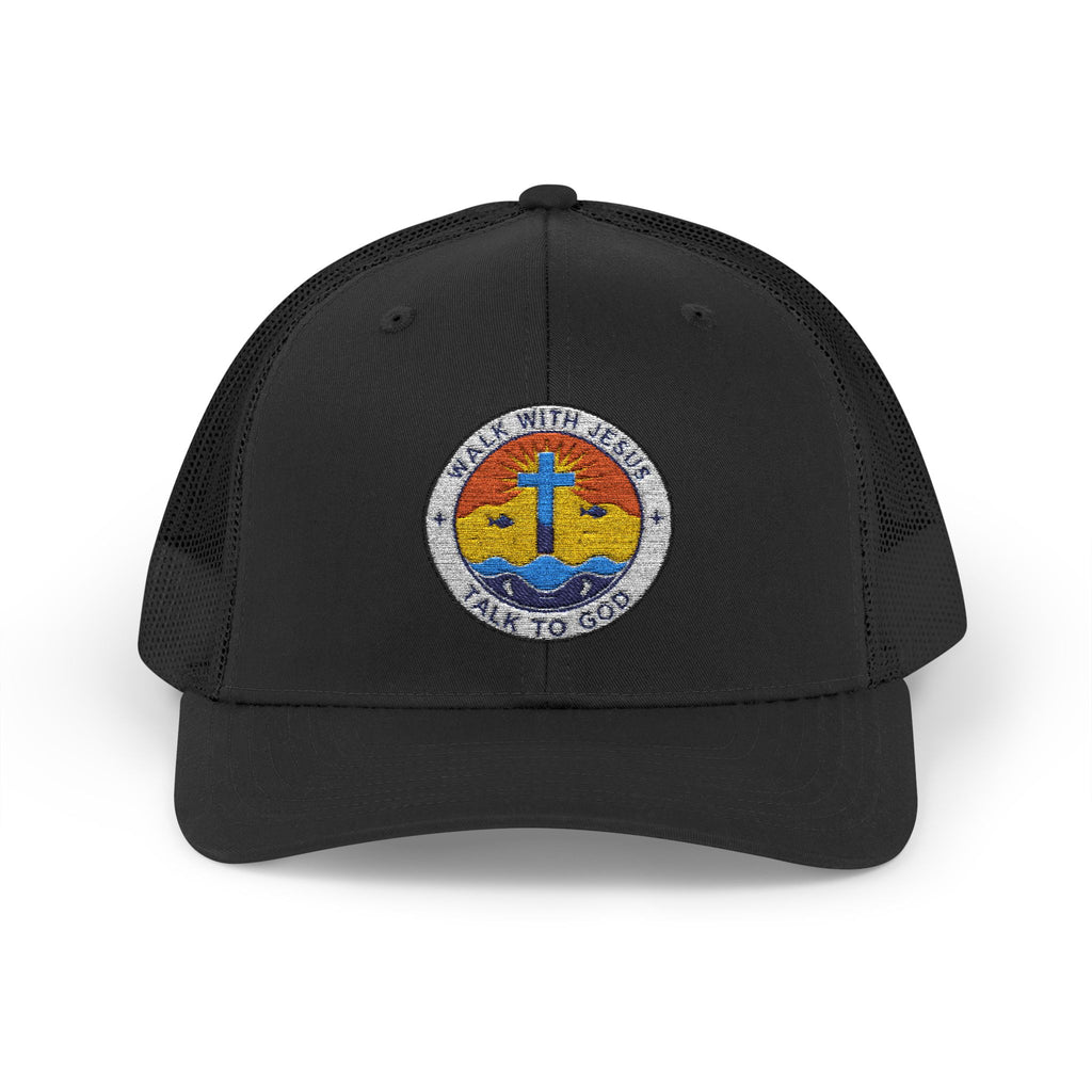 Walk With Jesus Sunrise Snapback Trucker Hat