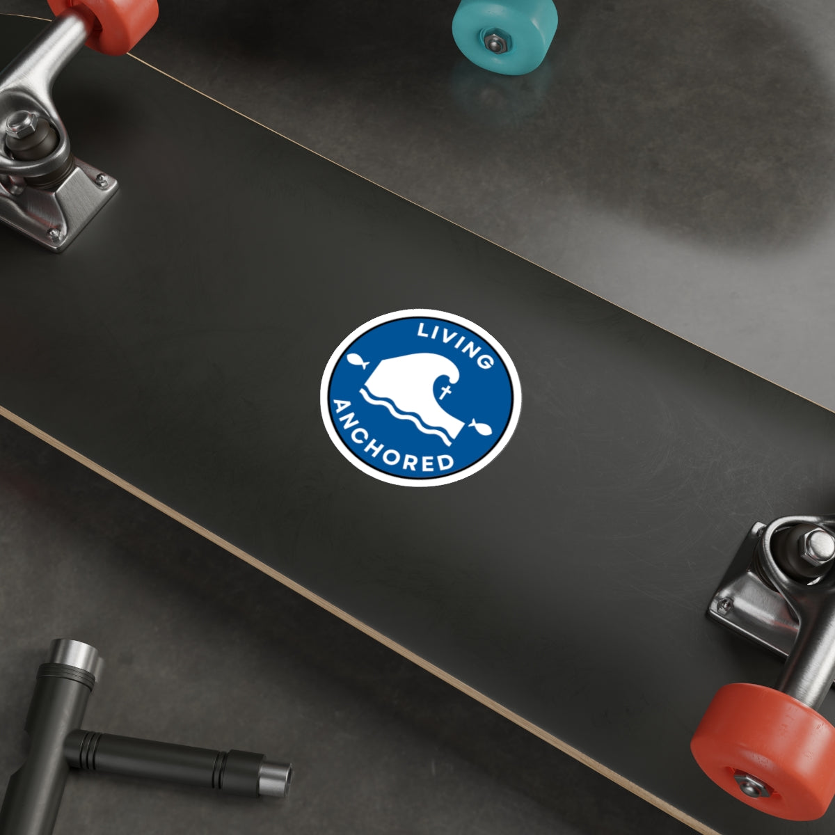 Living Anchored Die-Cut Sticker