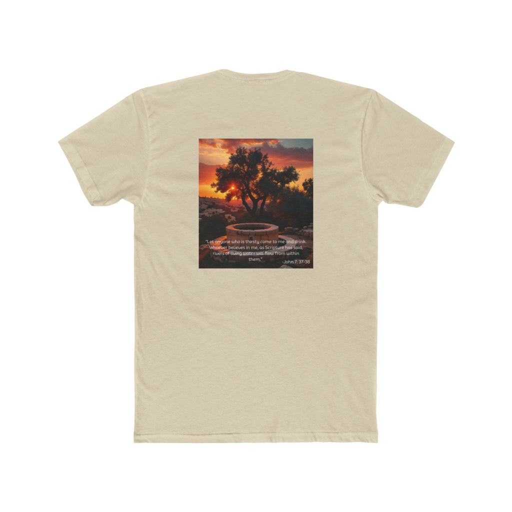 Living Anchored – Well & Living Water Scripture Tee (Unisex Cotton Crew)