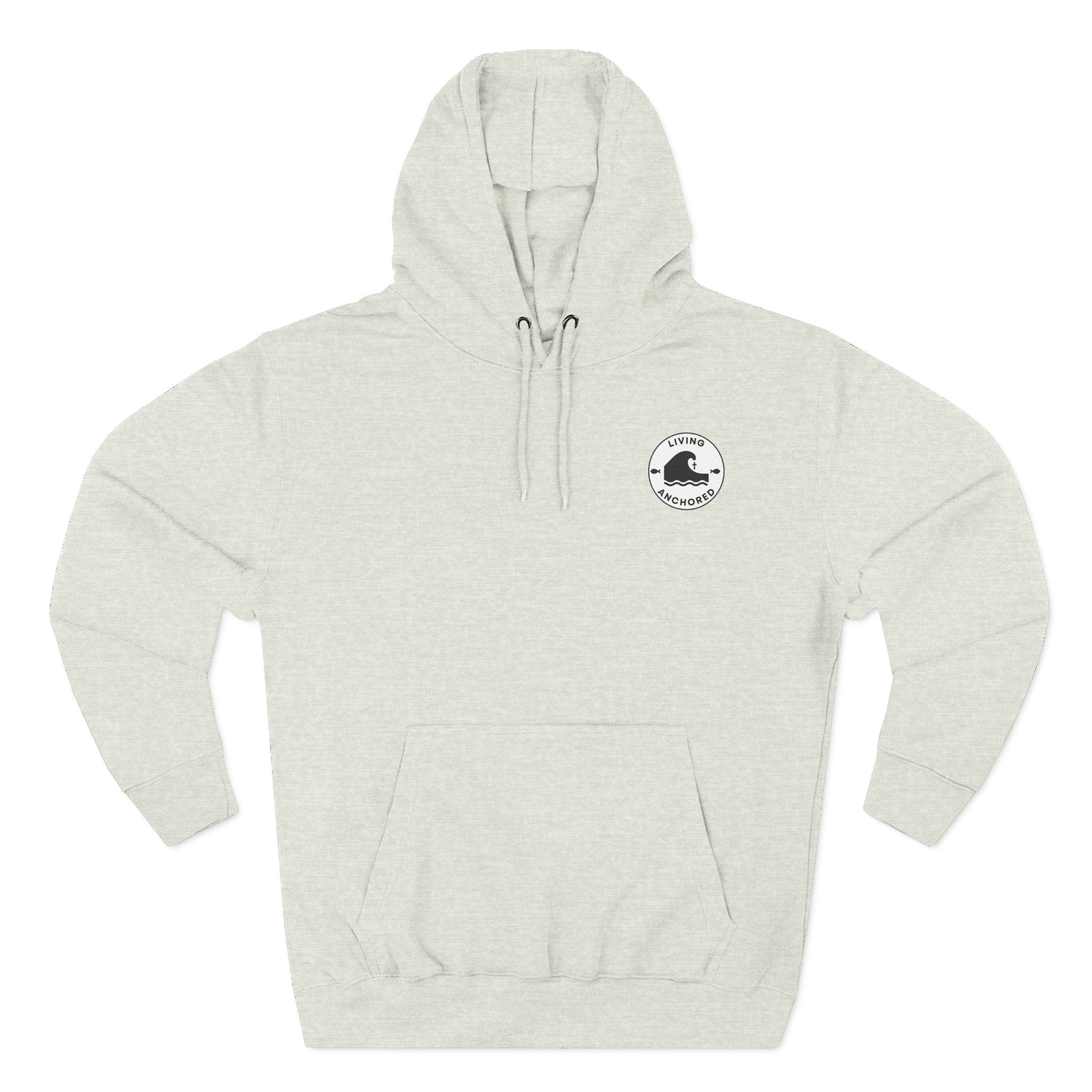 Living Anchored Cozy Flannel Hoodie – Cardinal & Scripture Design