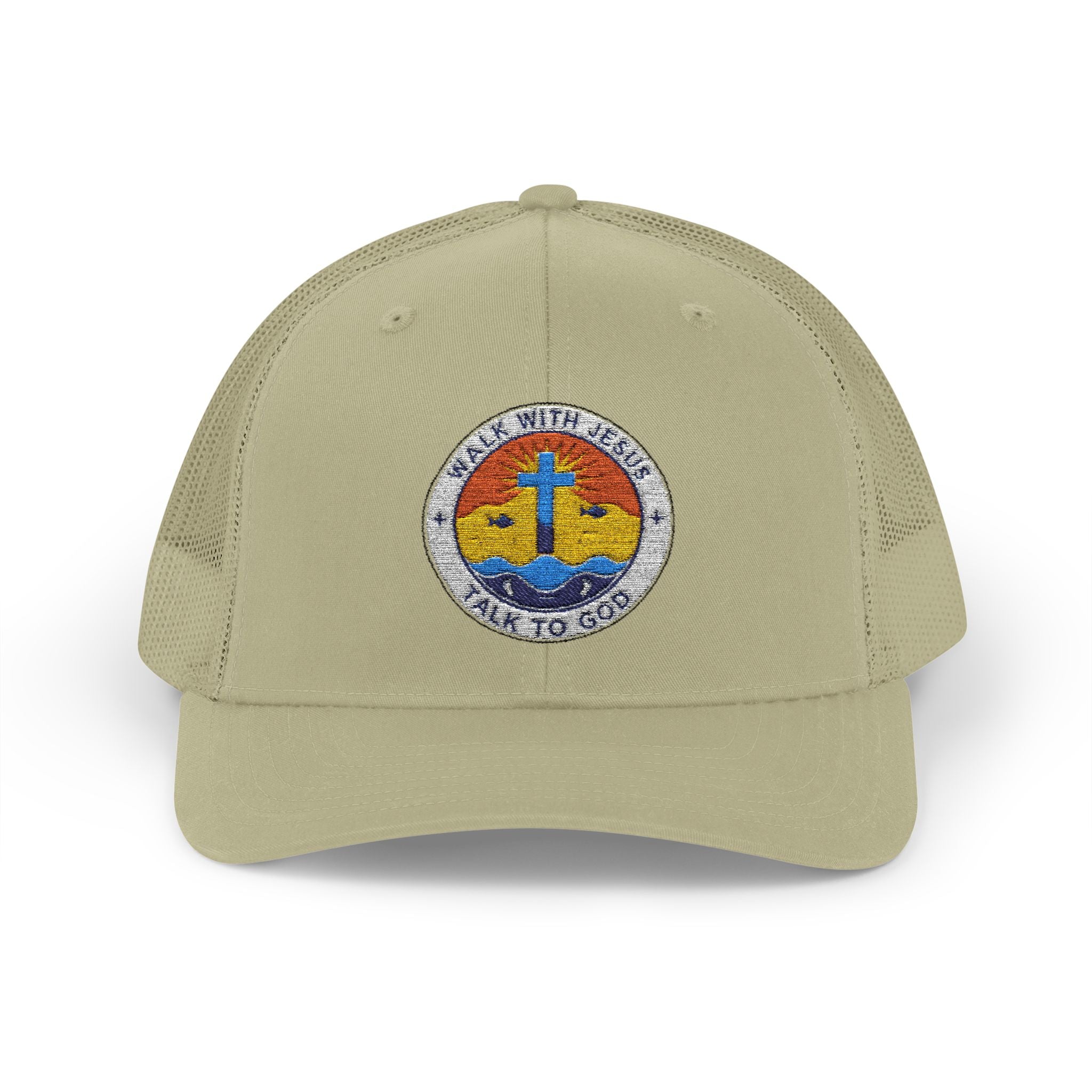 Walk With Jesus Sunrise Snapback Trucker Hat
