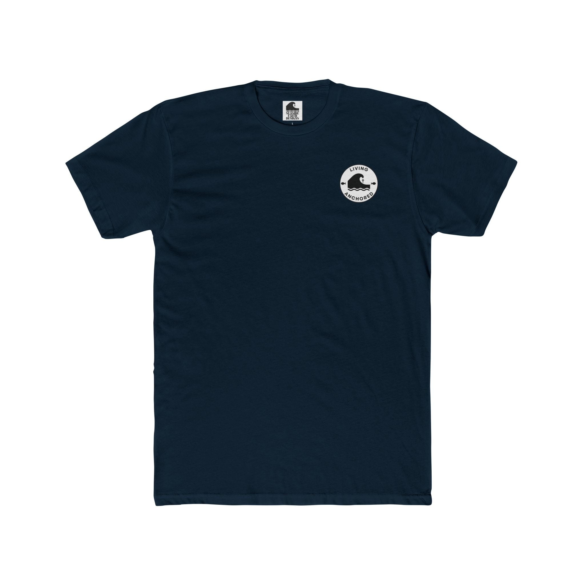 Living Anchored Whale Tee – Lamentations 3:22-23 (17 Color Options)