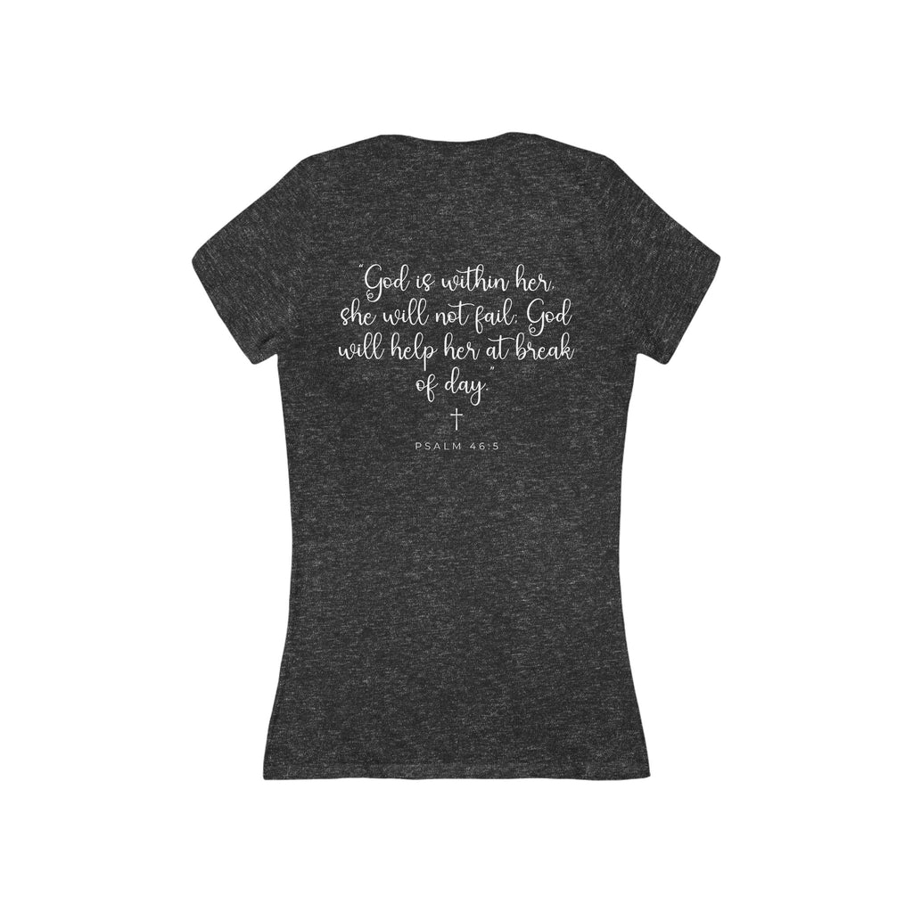 Living Anchored – Women’s Deep V-Neck Tee (5 Color Options)