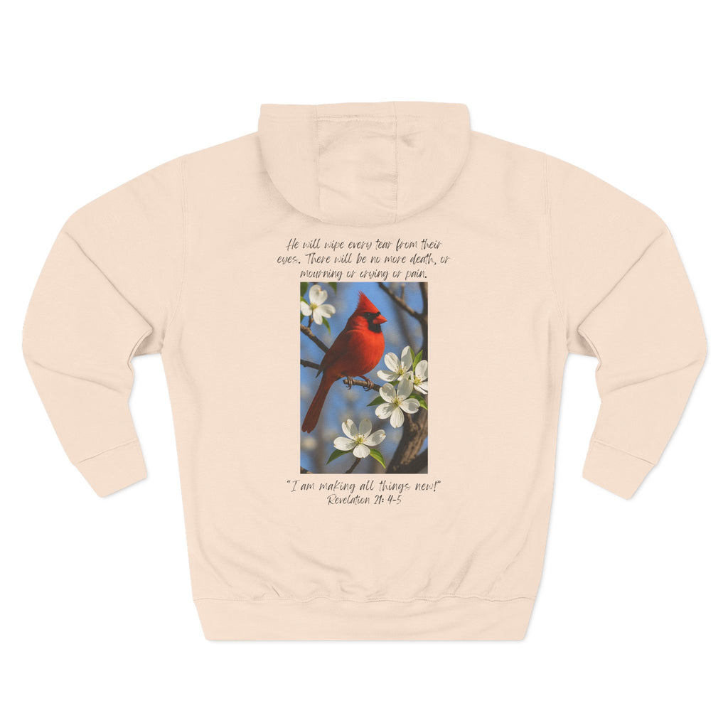 Living Anchored Cozy Flannel Hoodie – Cardinal & Scripture Design