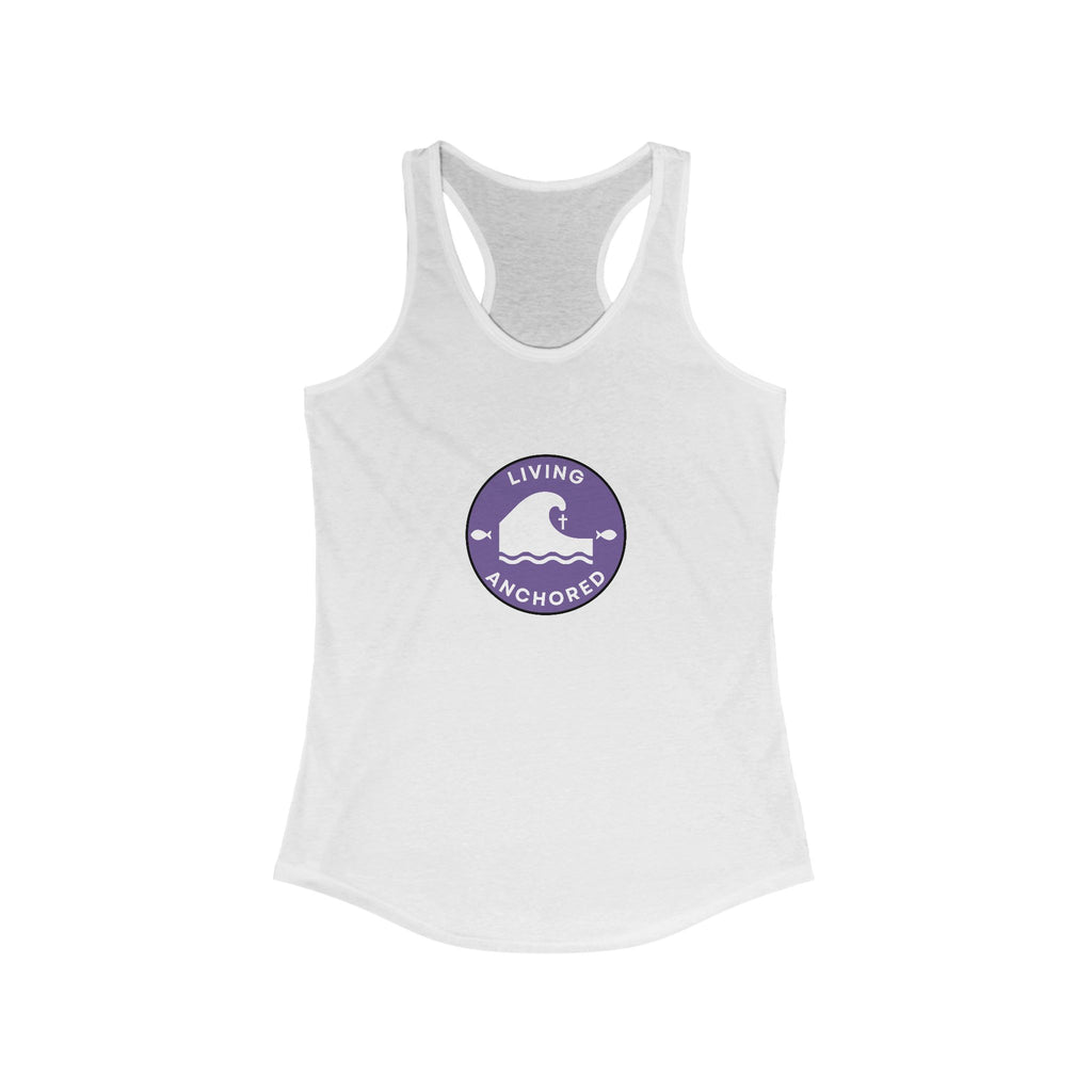 Living Anchored – Women’s Racerback Tank (12 Color Options)