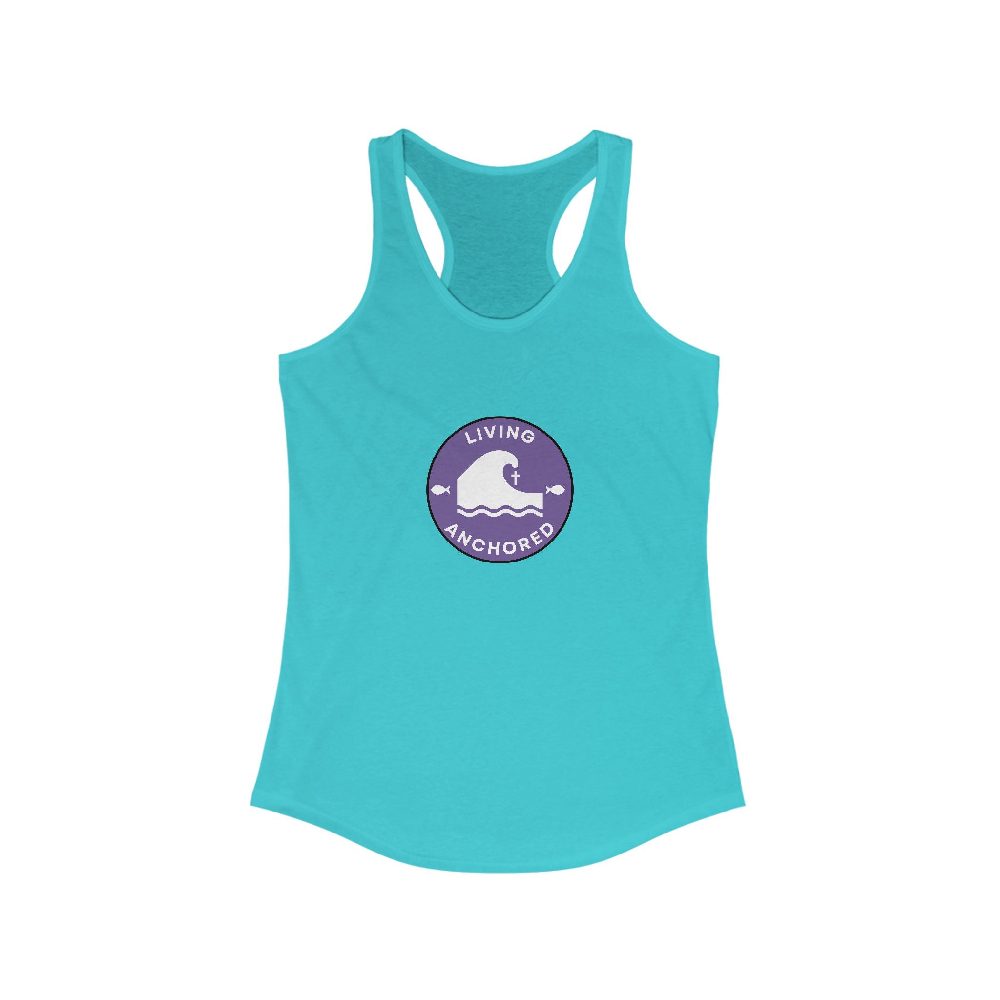 Living Anchored – Women’s Racerback Tank (12 Color Options)