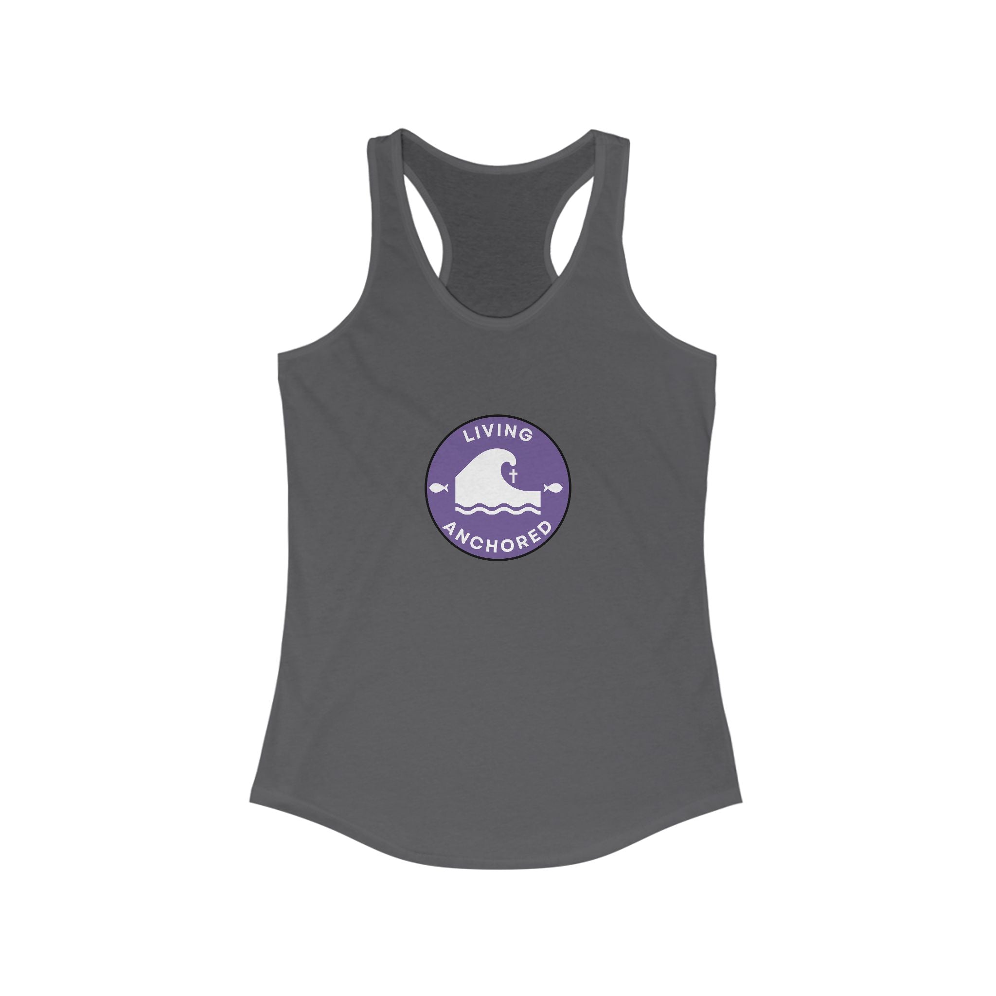 Living Anchored – Women’s Racerback Tank (12 Color Options)