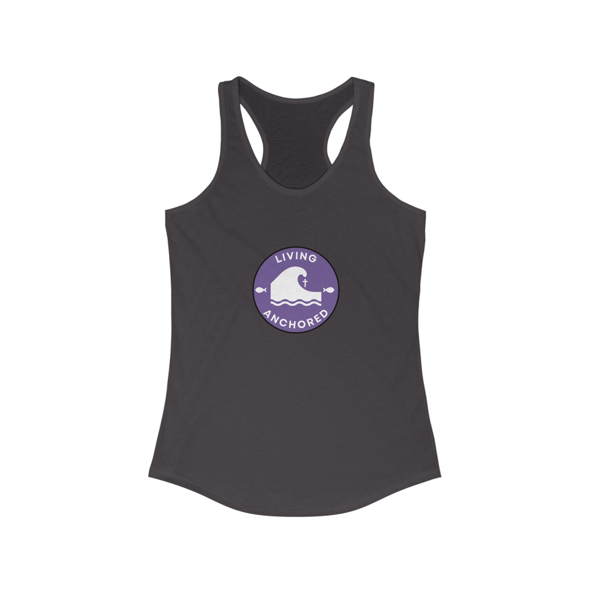 Living Anchored – Women’s Racerback Tank (12 Color Options)